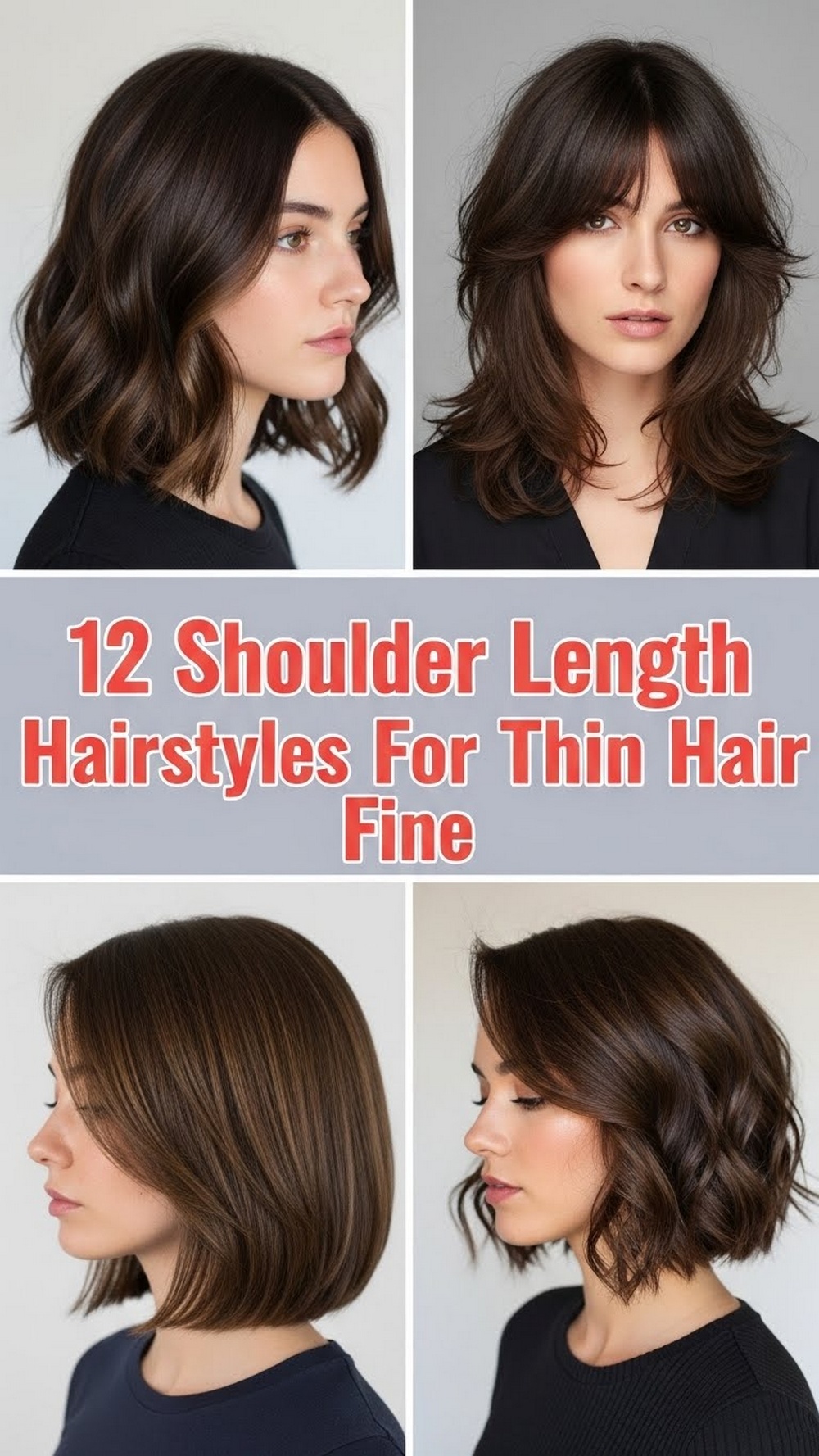12 Shoulder Length Hairstyles For Thin Hair Fine