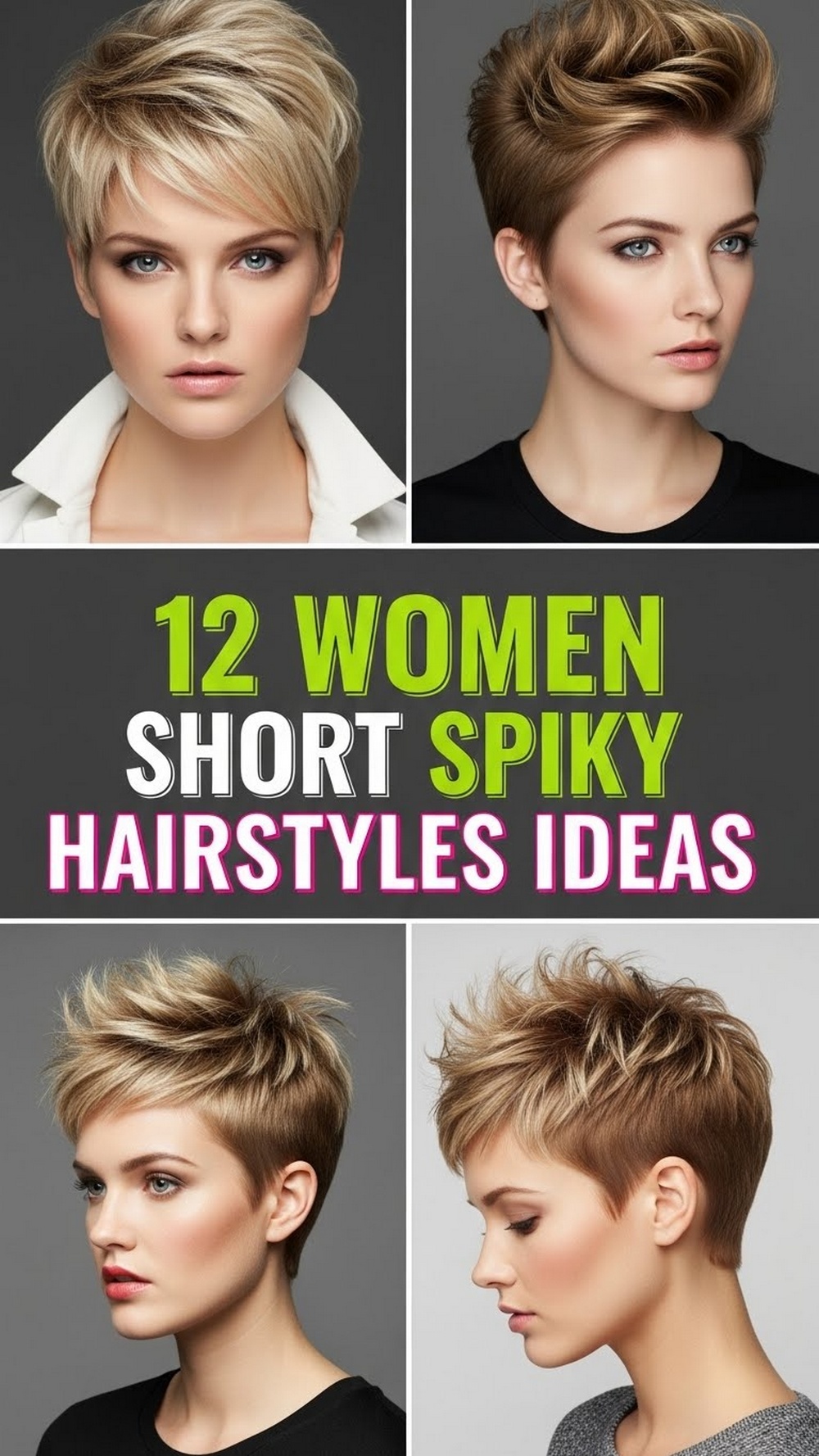 12 Women Short Spiky Hairstyles Ideas1