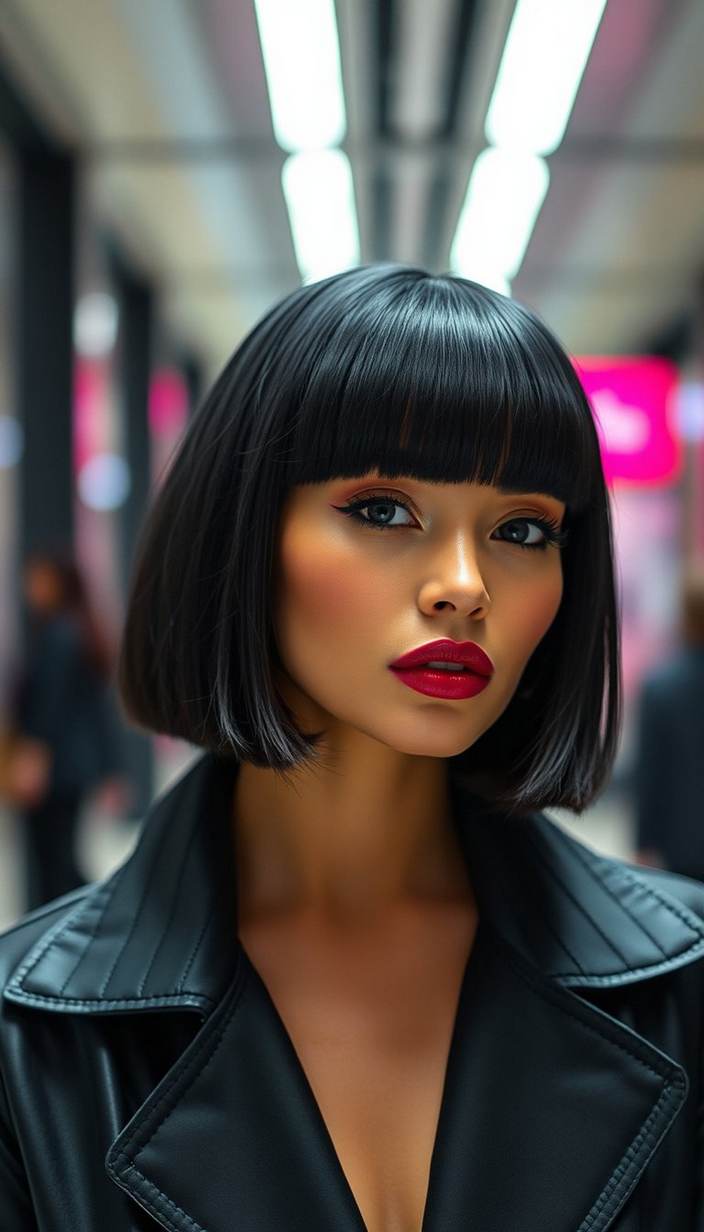 Blunt Bob with Bangs