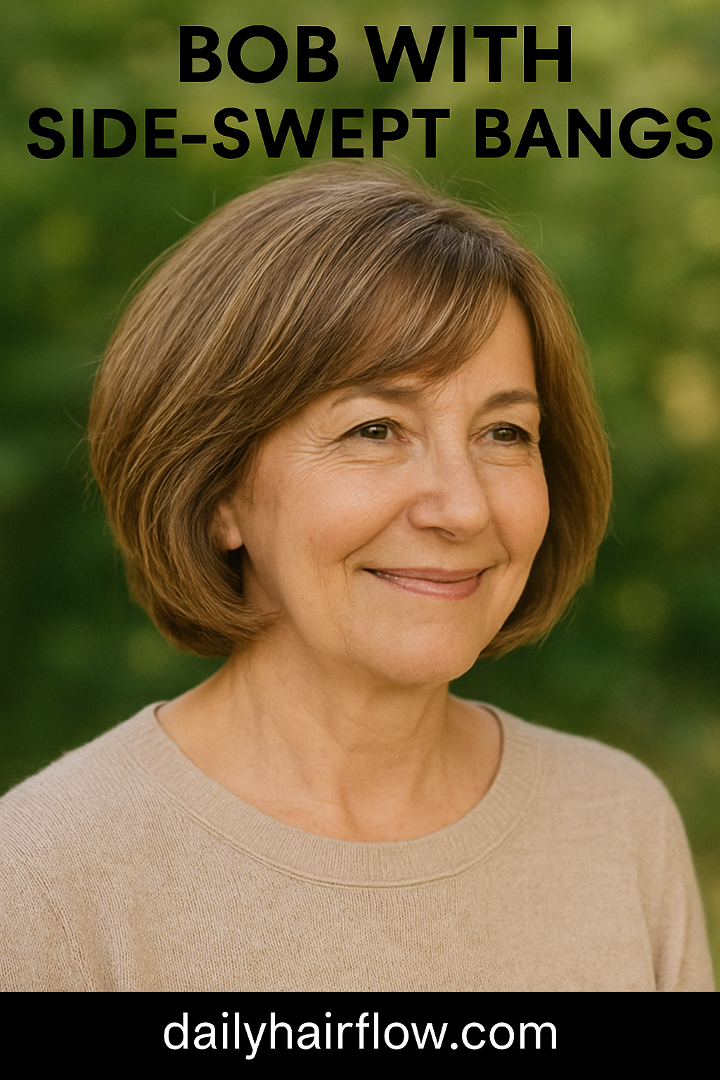 Bob with Side Swept Bangs