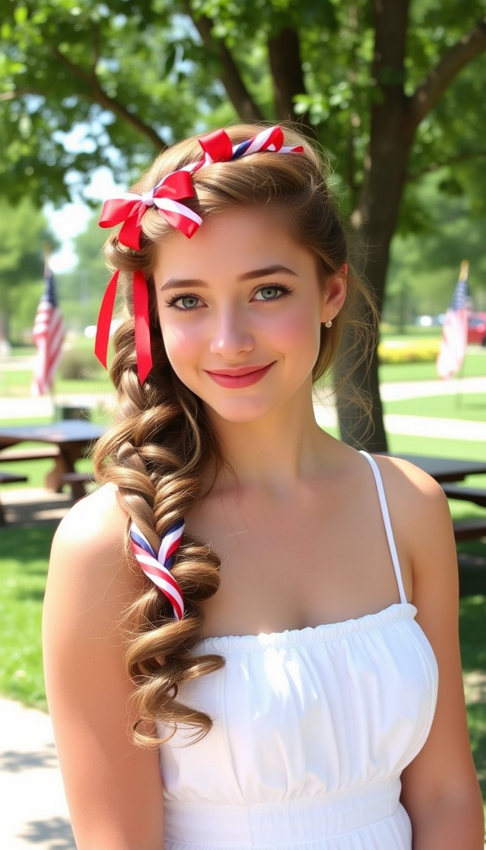 Braided Crown with Ribbons