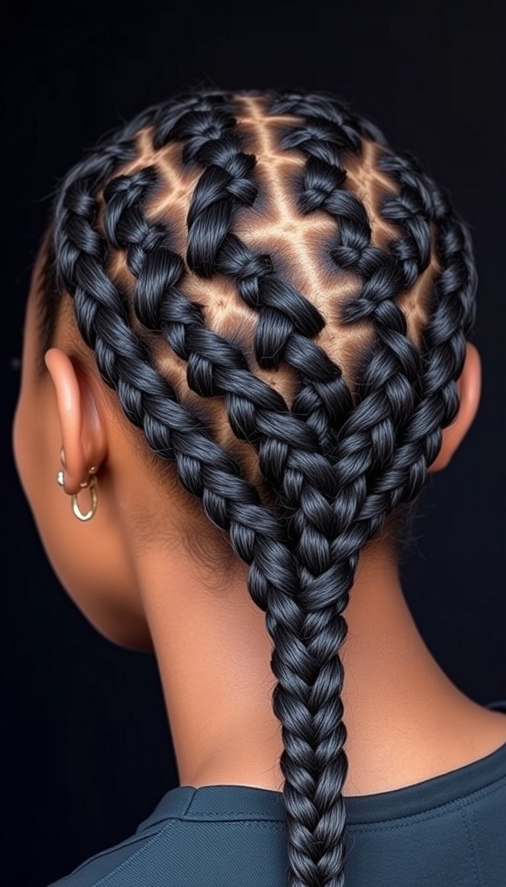 Crisscross Feed In Ponytail