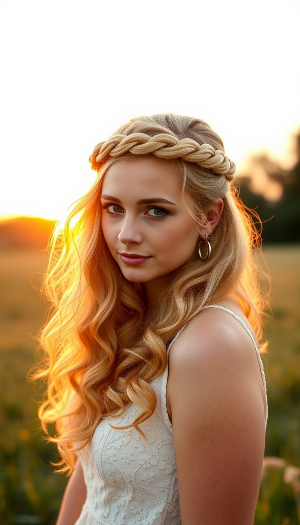 Crown Half Braid