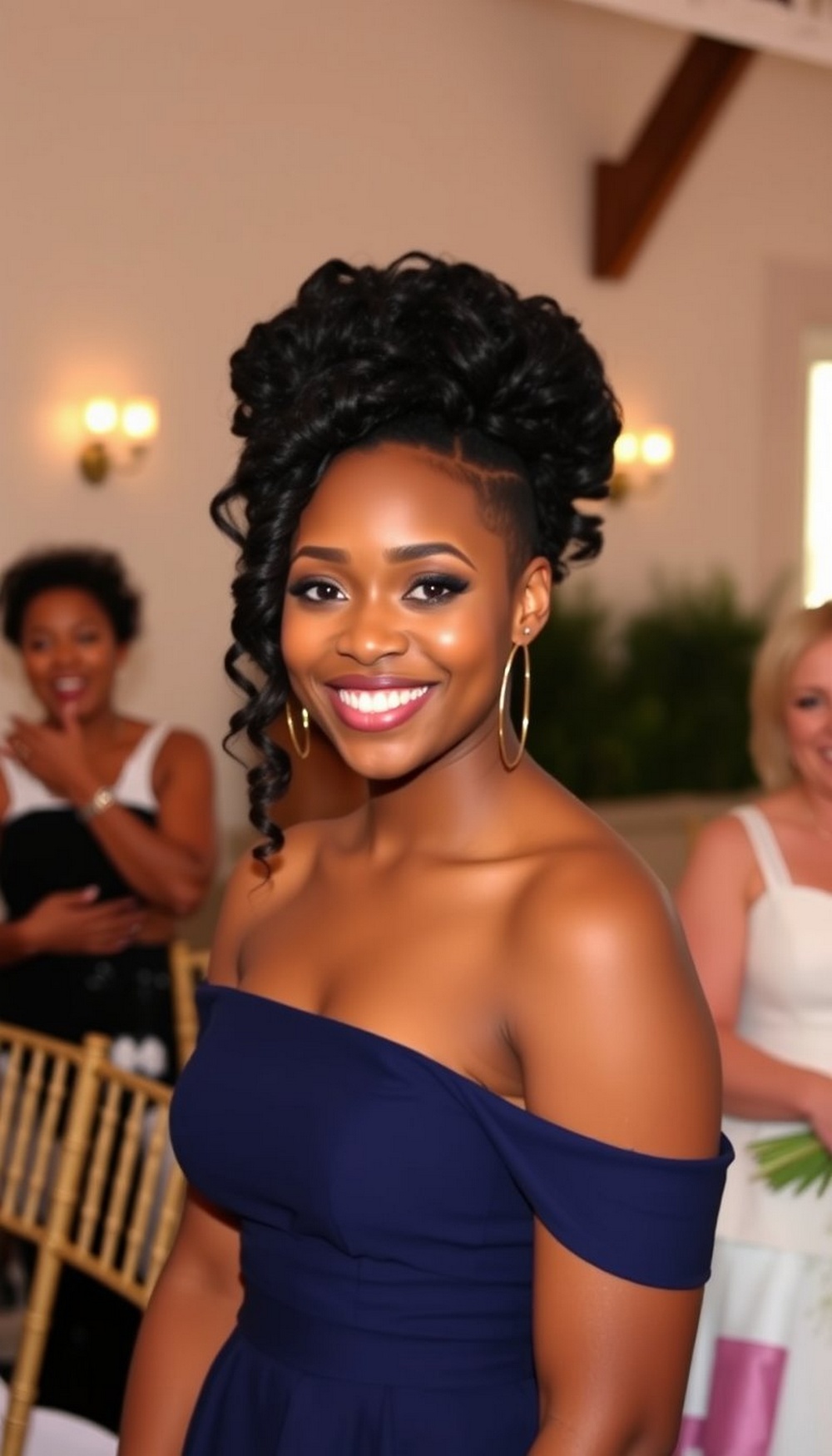 Curly Updo with Volume