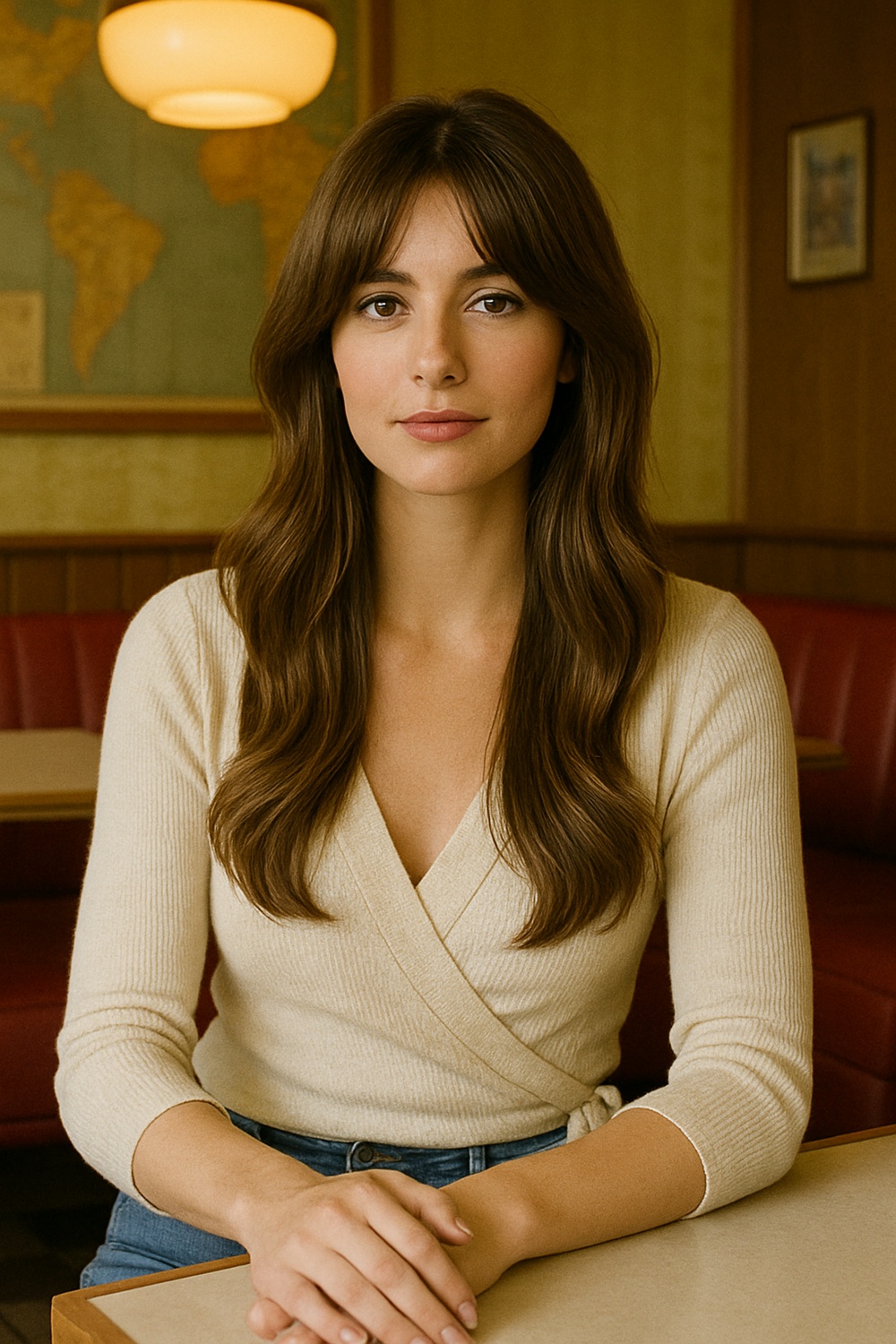 Curtain Bangs with Long Hair