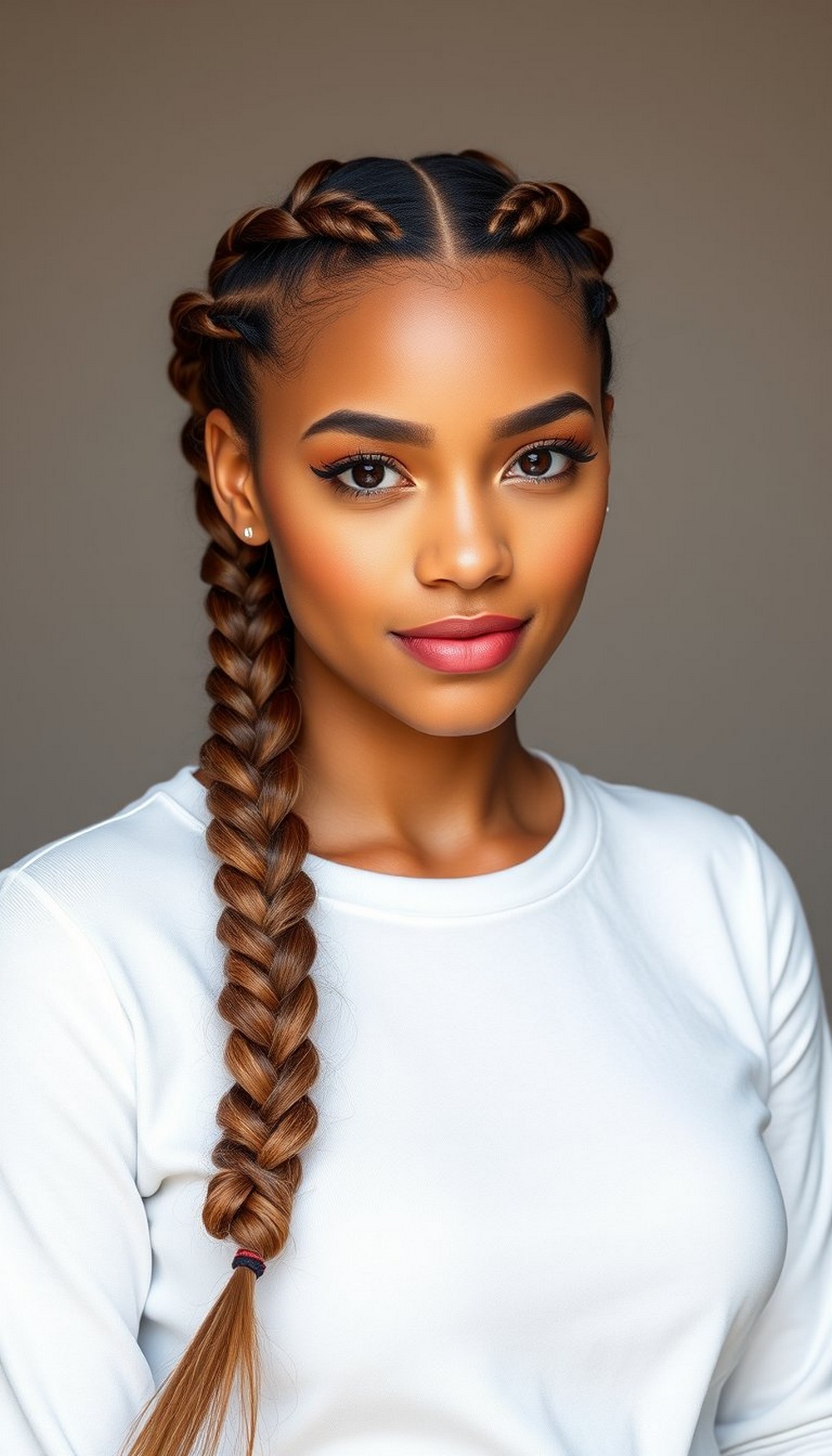 Double Braids Five Strand Look