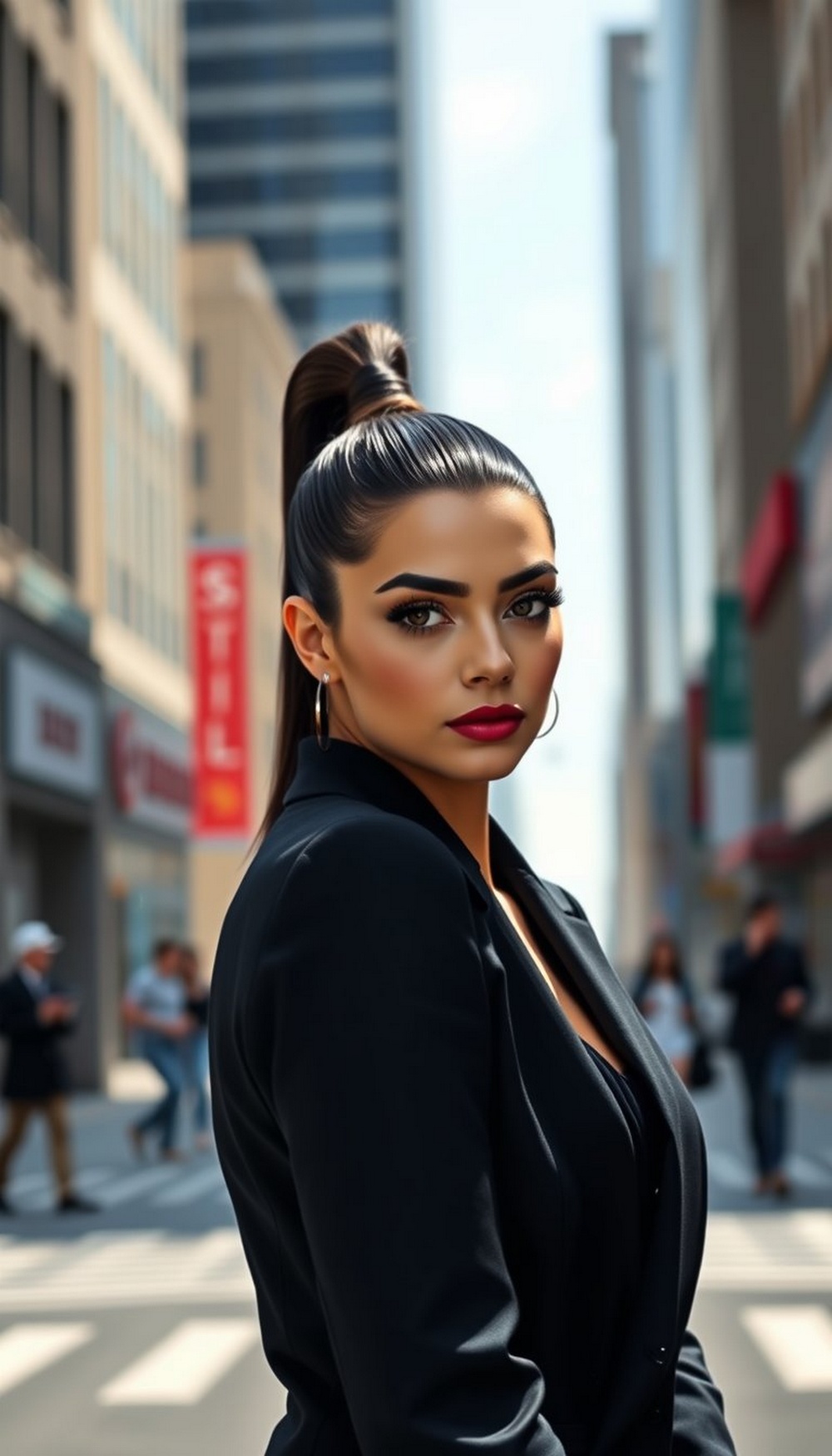 High Sleek Ponytail