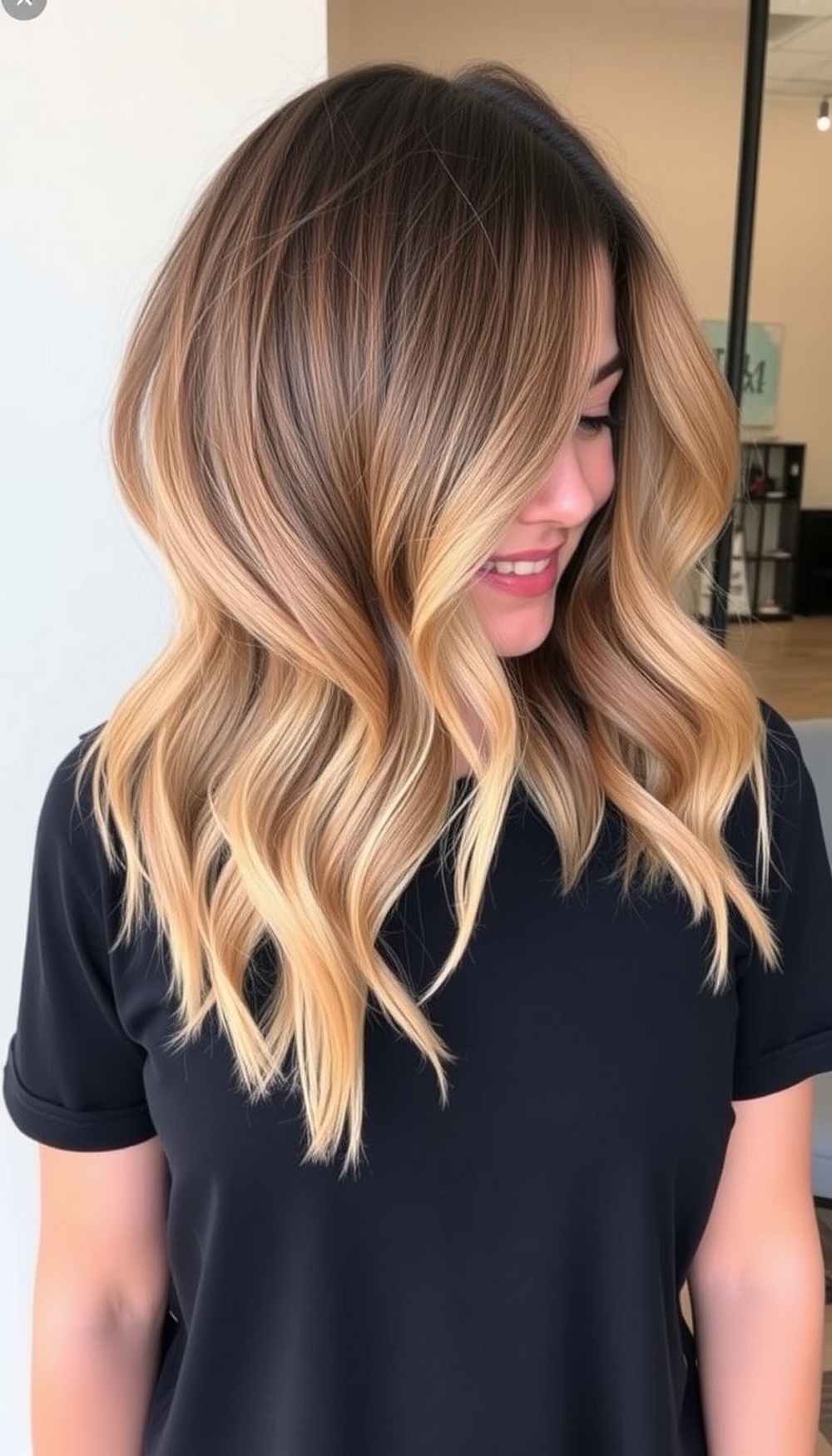 Layered Lob with Highlights