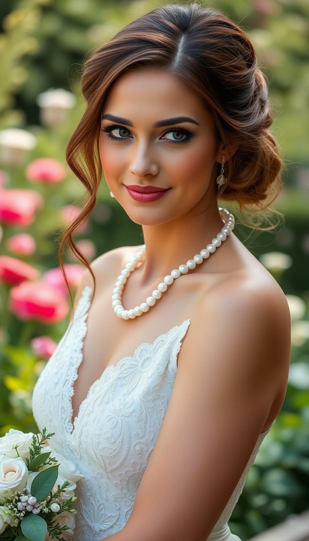Low Bun with Face Framing Pieces