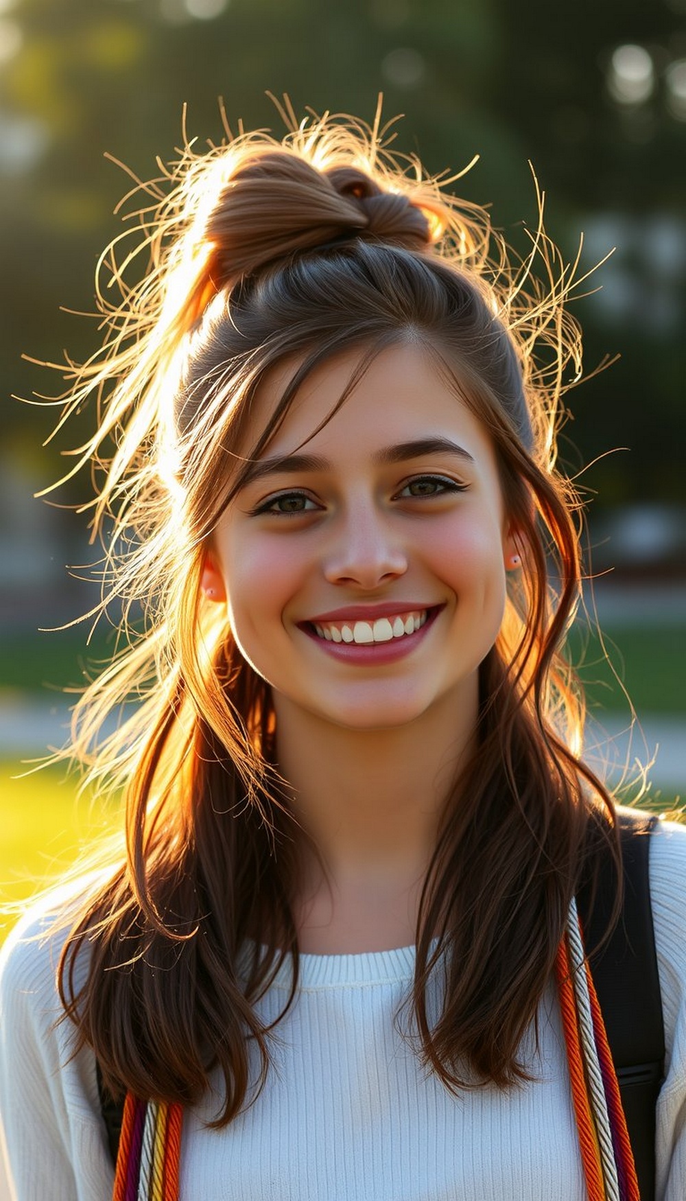Messy Bun with Face Framing Pieces