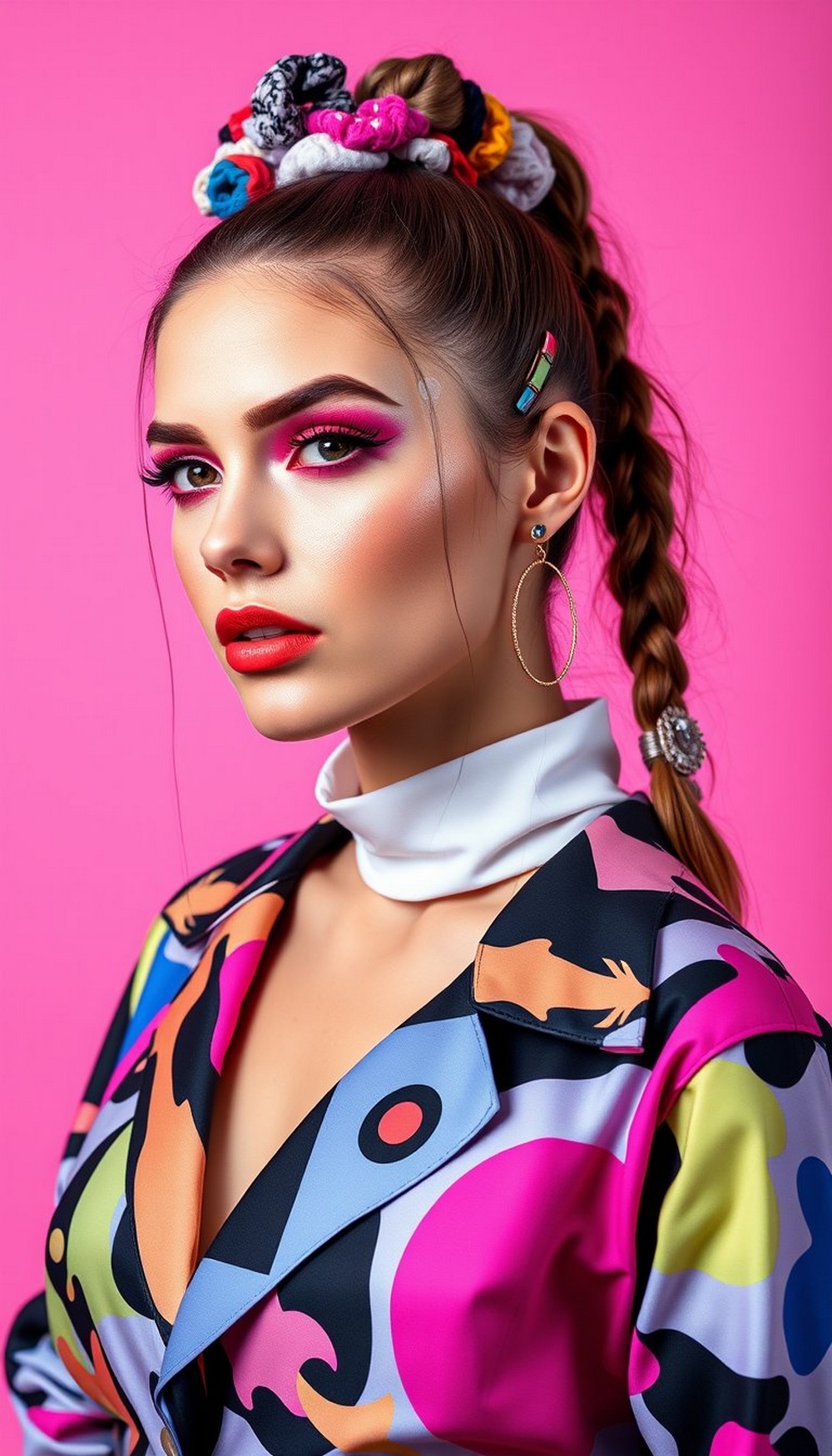 Ponytail with Accessories