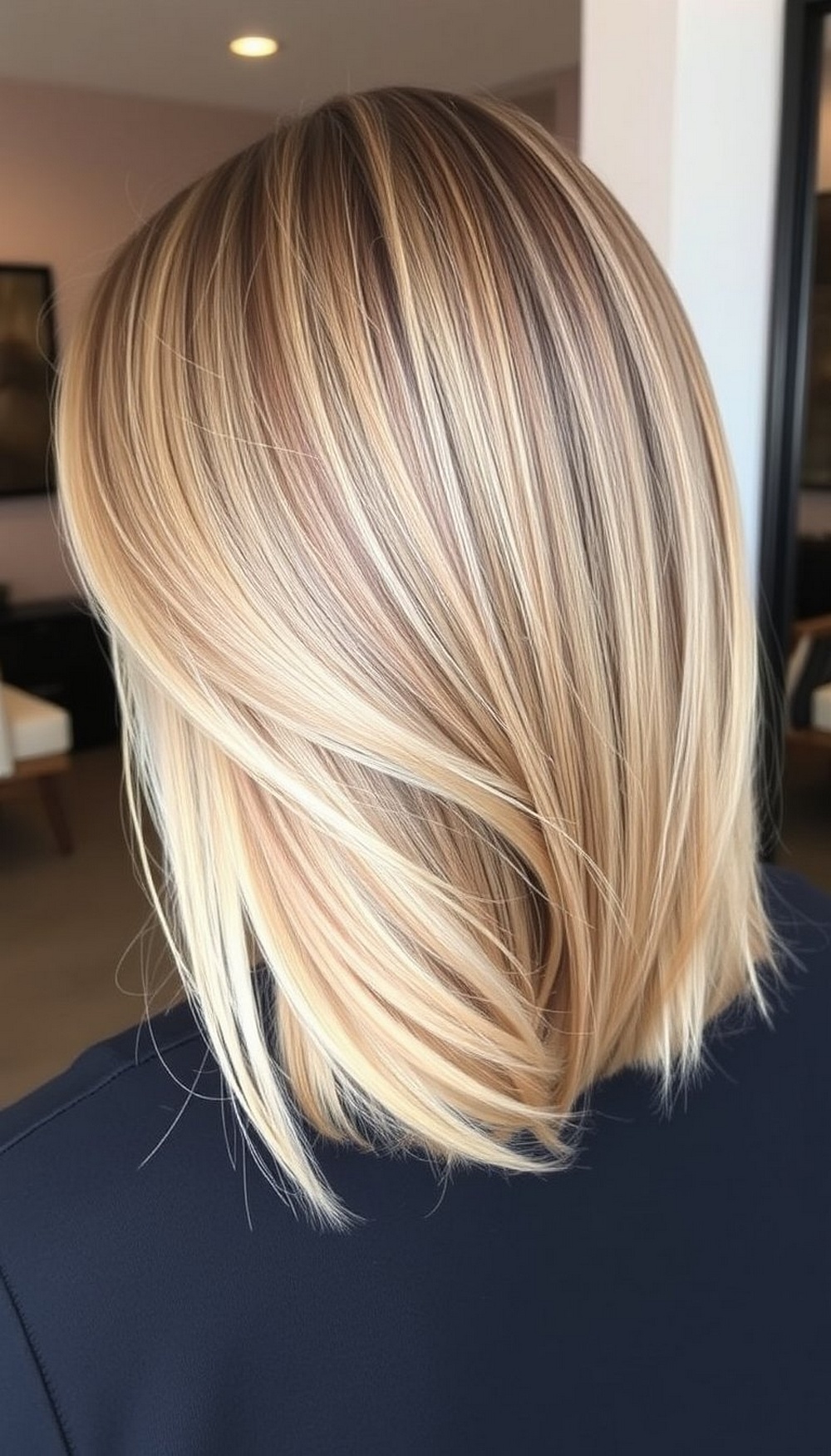 Shoulder Length Cut with Internal Layers