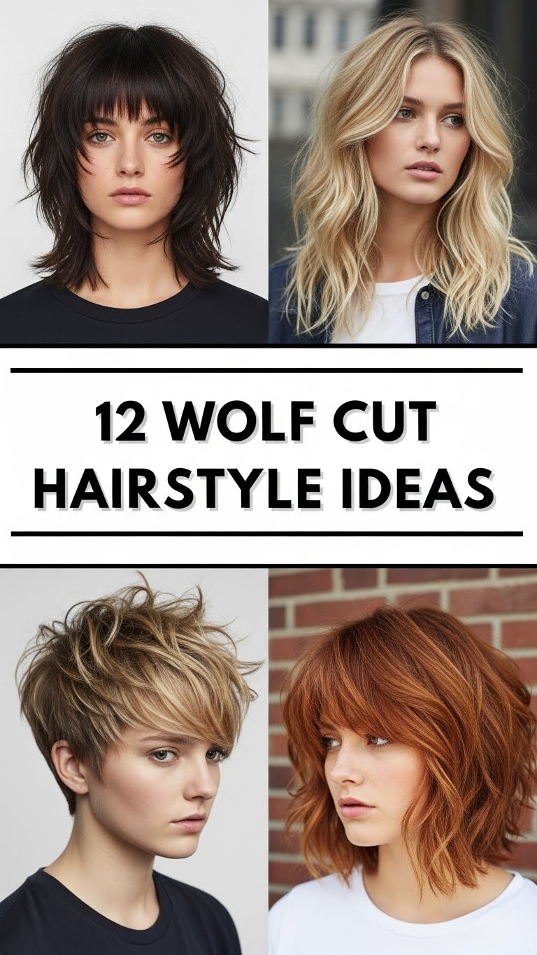 12 Wolf Cut Hairstyle Ideas