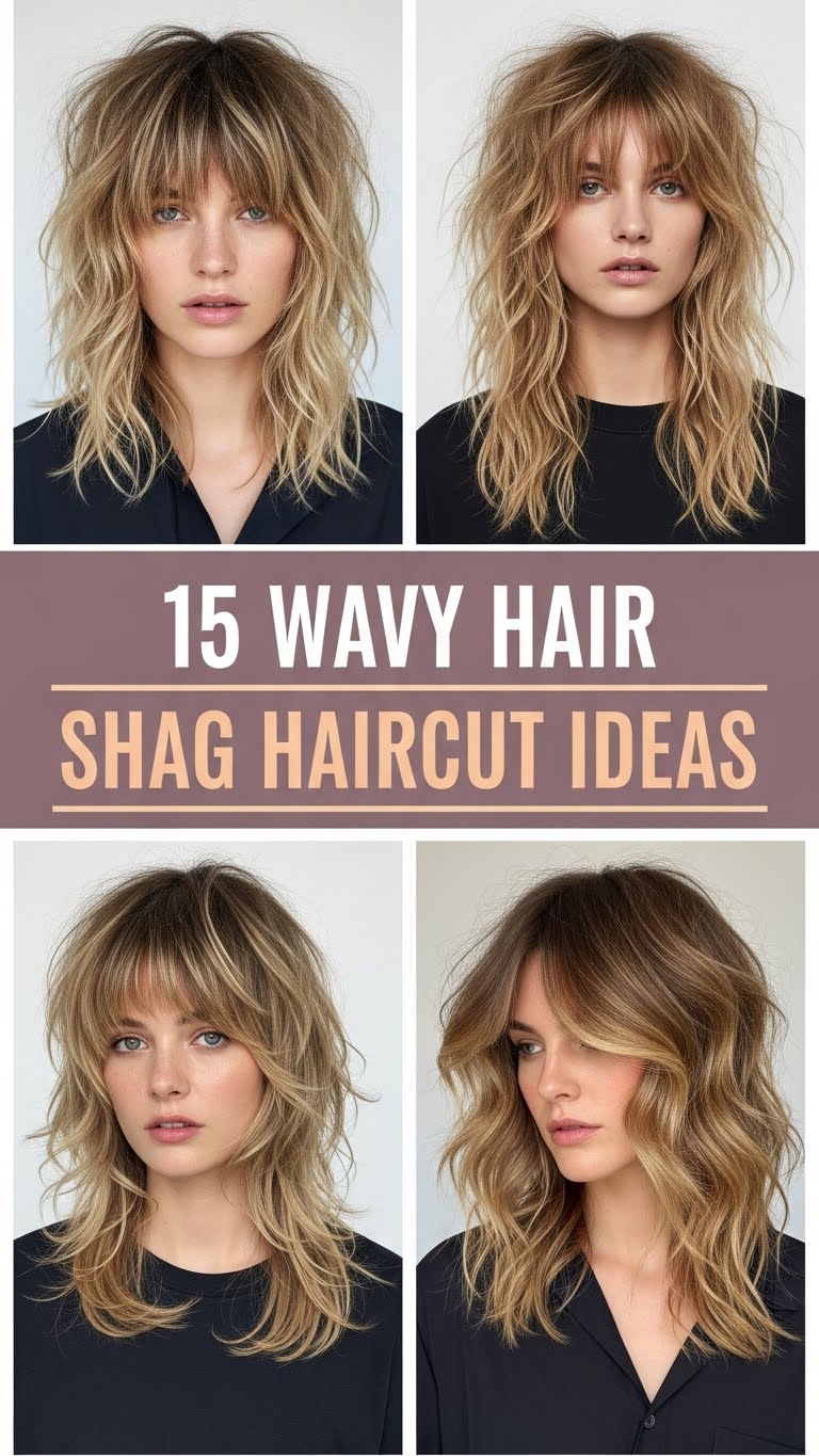 15 Wavy Hair Shag Haircut Ideas1