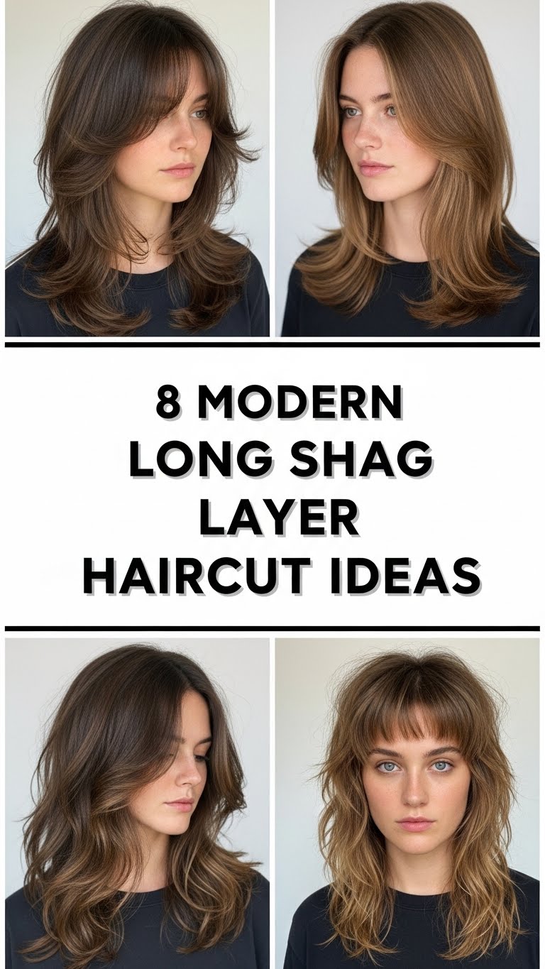 8 Modern Long Shag Layer Haircut Ideas