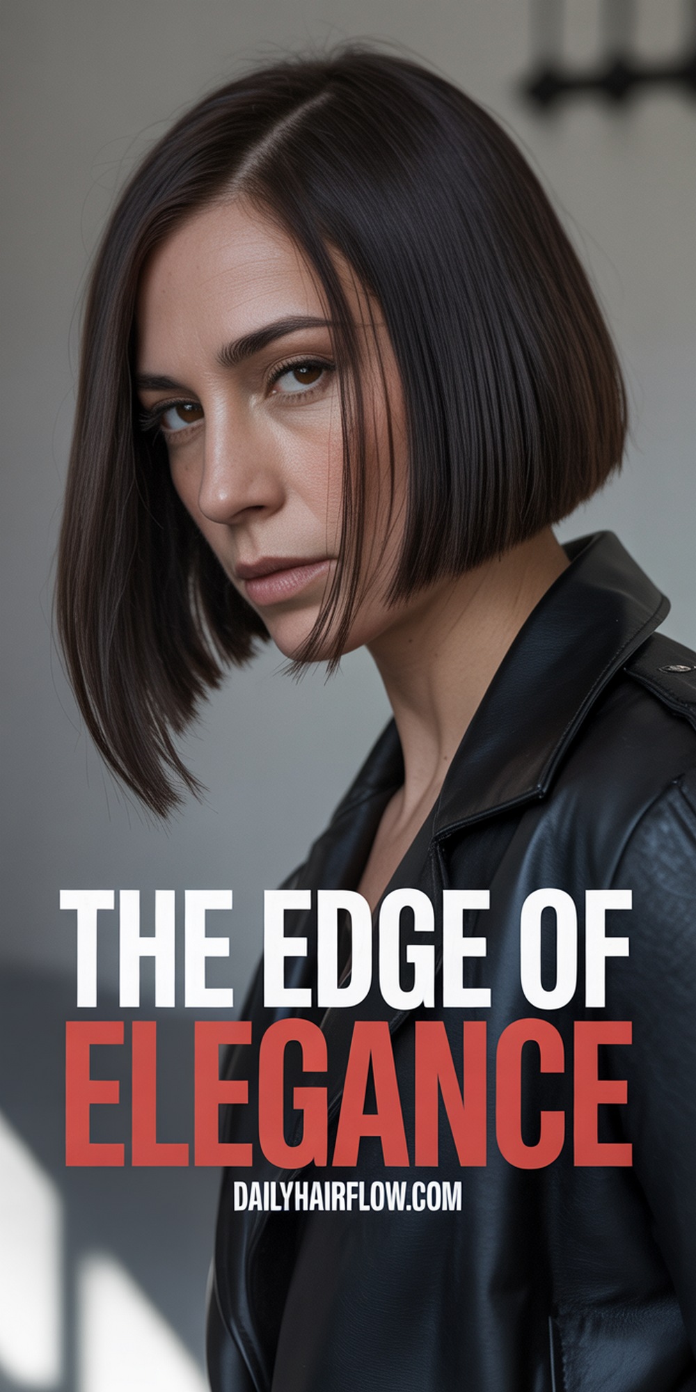 Asymmetrical Bob for a Contemporary Edge