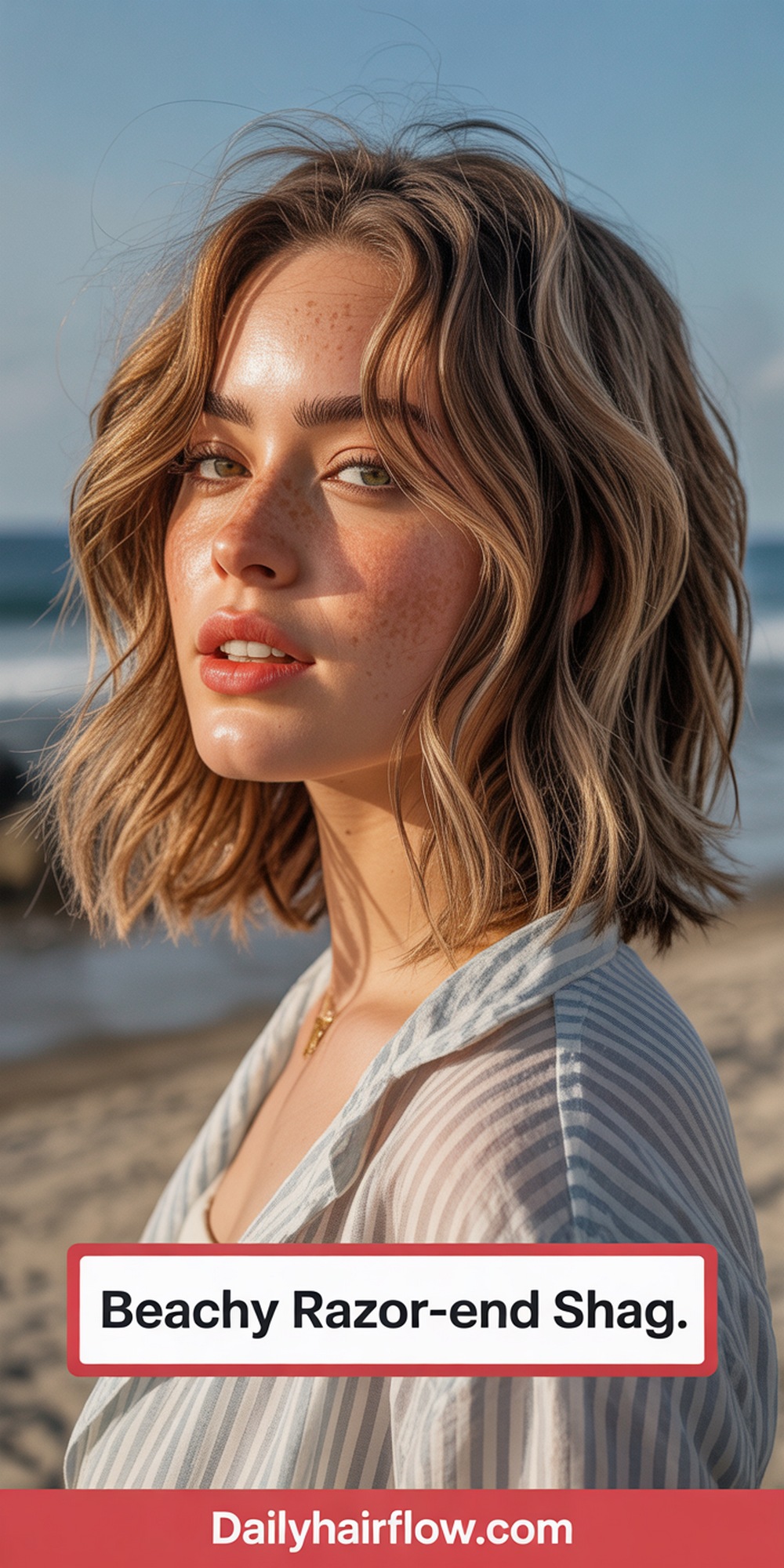 Beachy Shag with Cascading Razor Ends