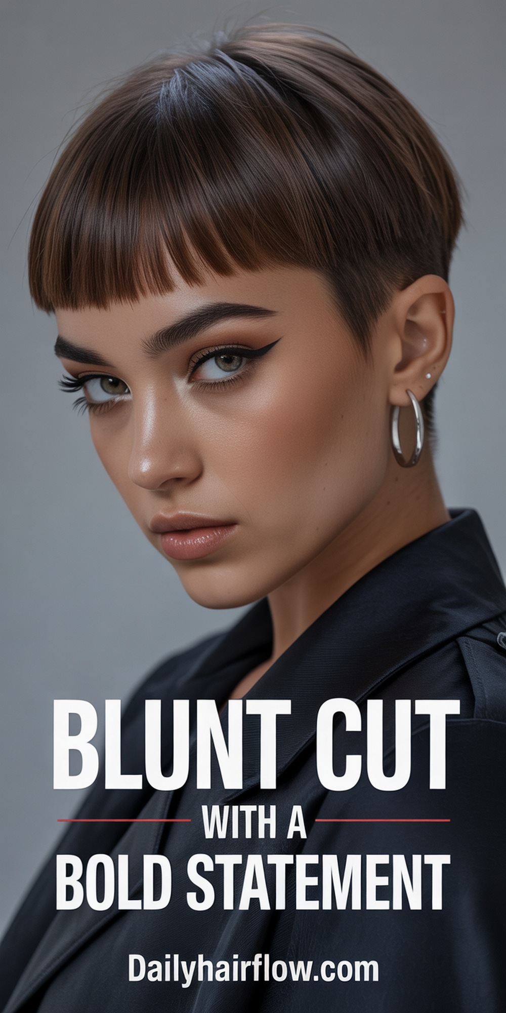 Blunt Cut with a Bold Statement