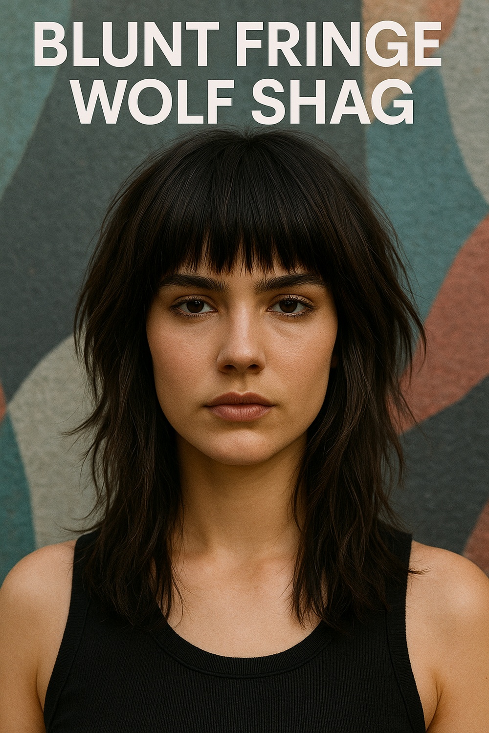 Blunt Fringe Wolf Shag