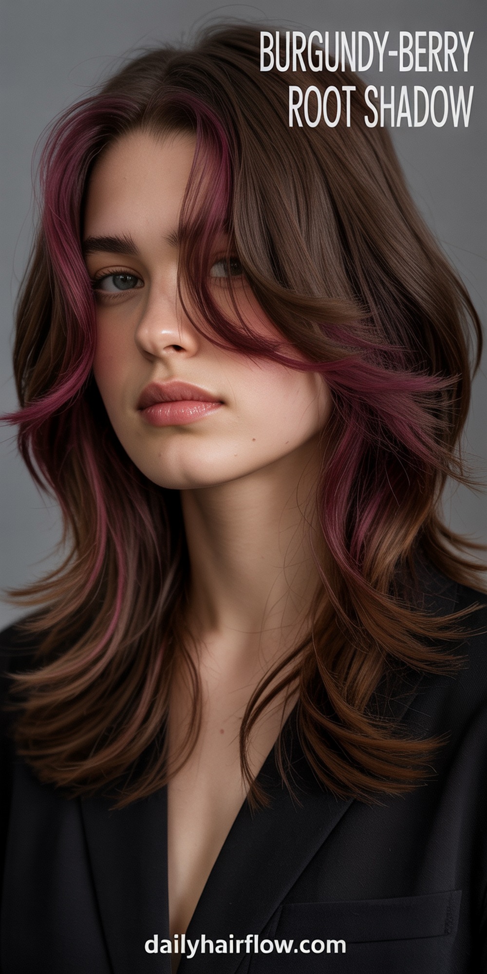 Burgundy Berry Root Shadow