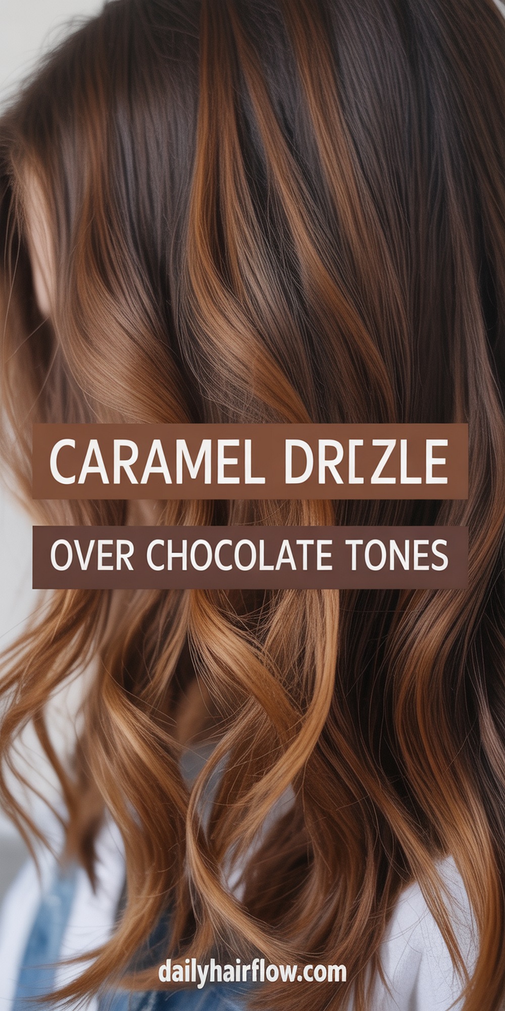 Caramel Drizzle on a Chocolate Base