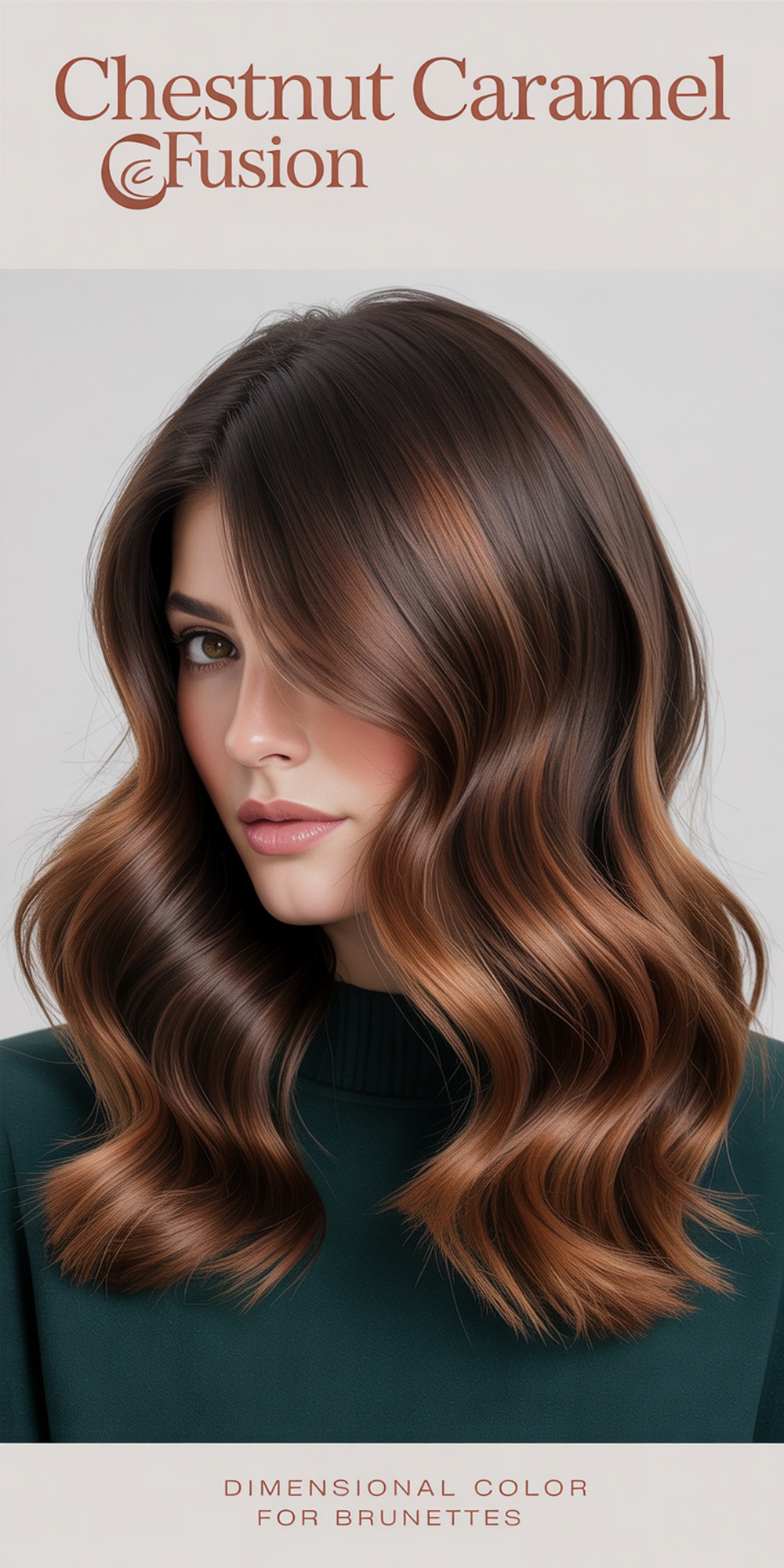 Chestnut and Caramel Fusion for Brunettes