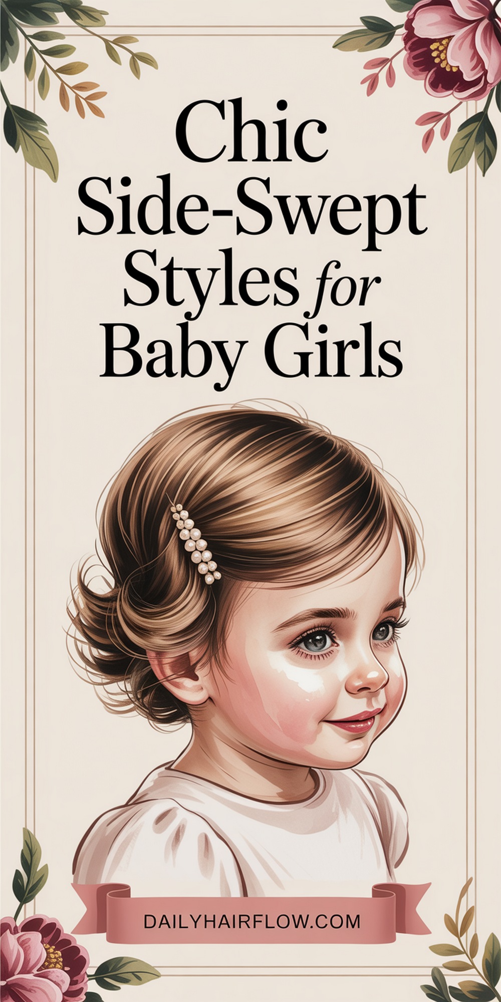 Chic Side Swept Styles for Baby Girls