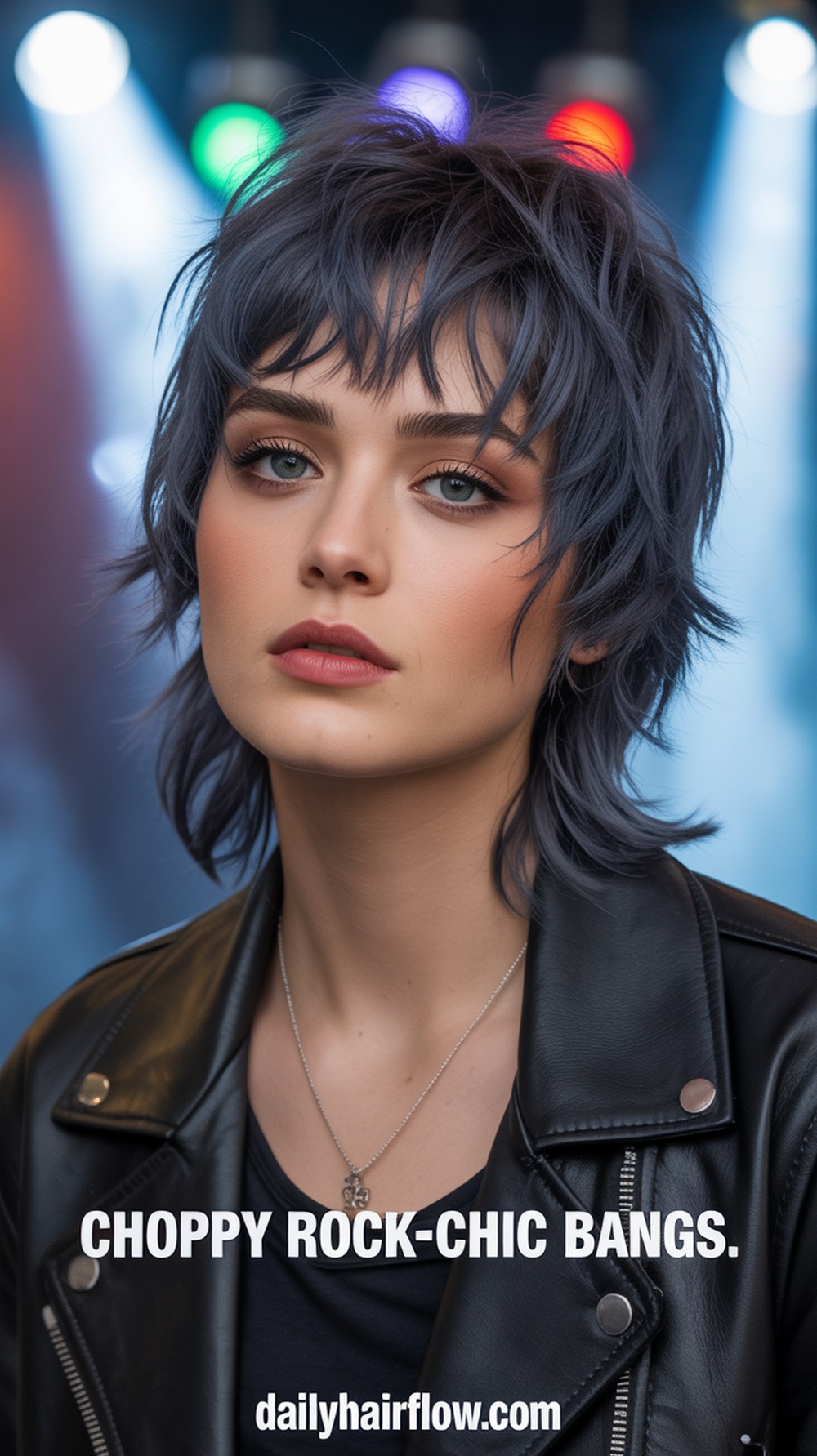 Choppy Rock‑Chic Baby Bangs