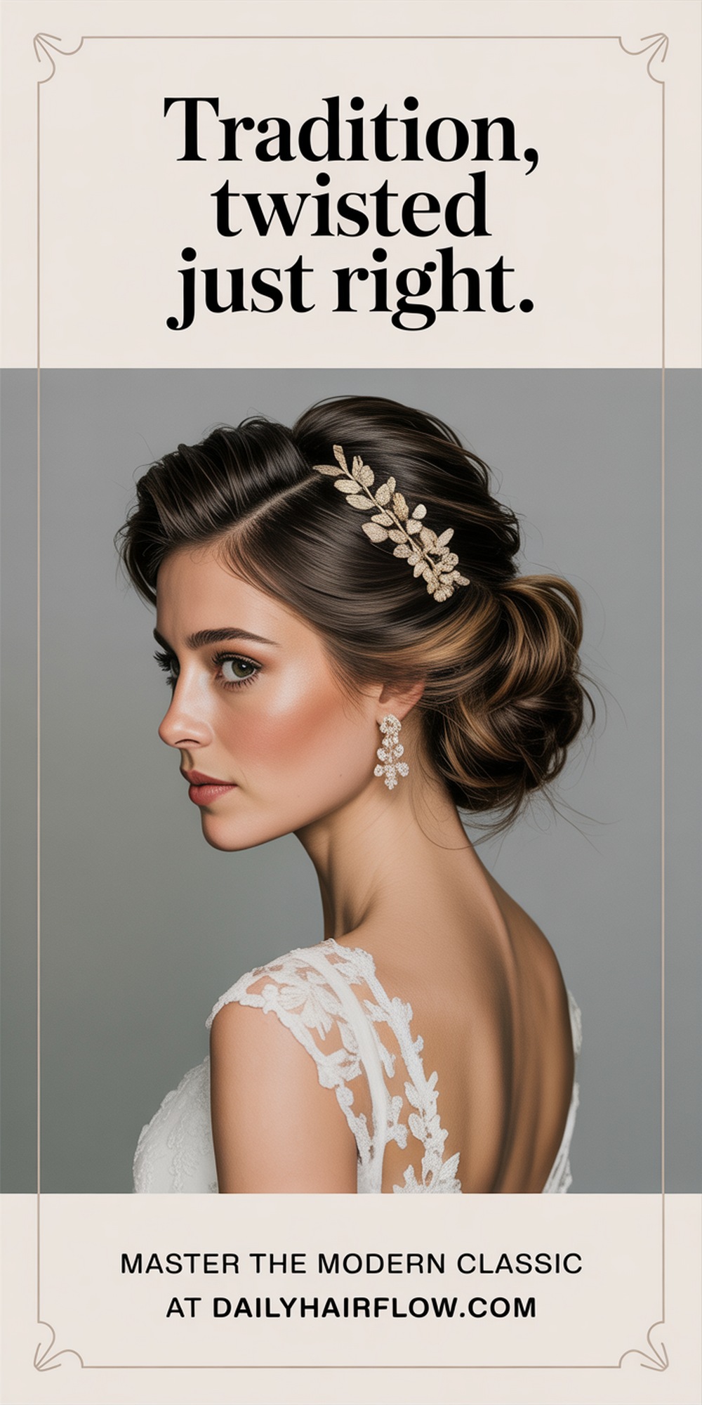 Classic French Twist with Modern Flair