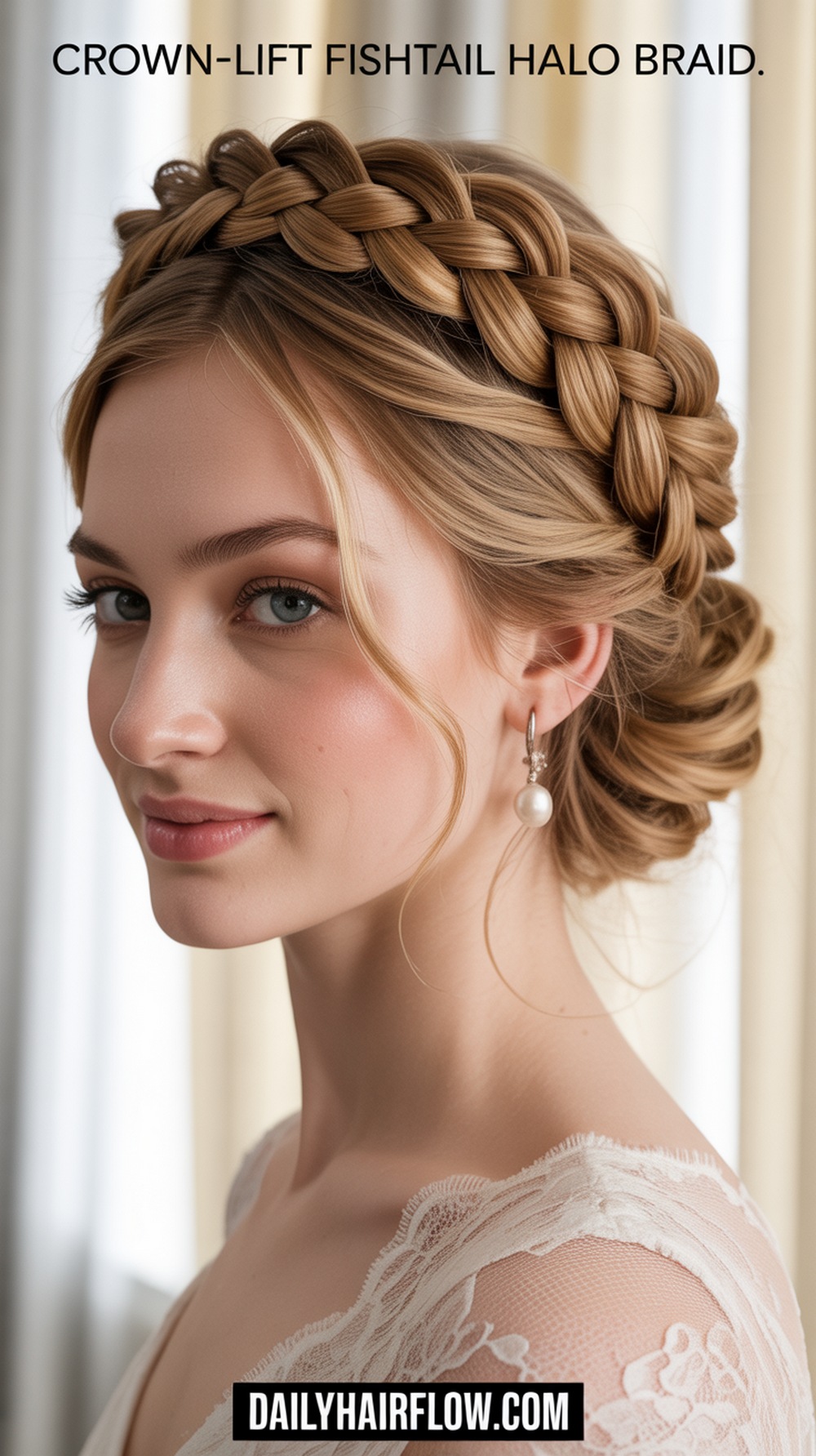 Crown‑Lift Fishtail Halo