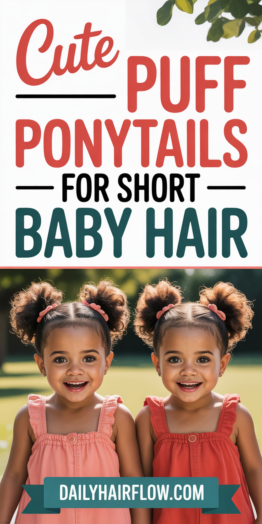 Cute Puff Ponytails for Toddlers with Short Hair