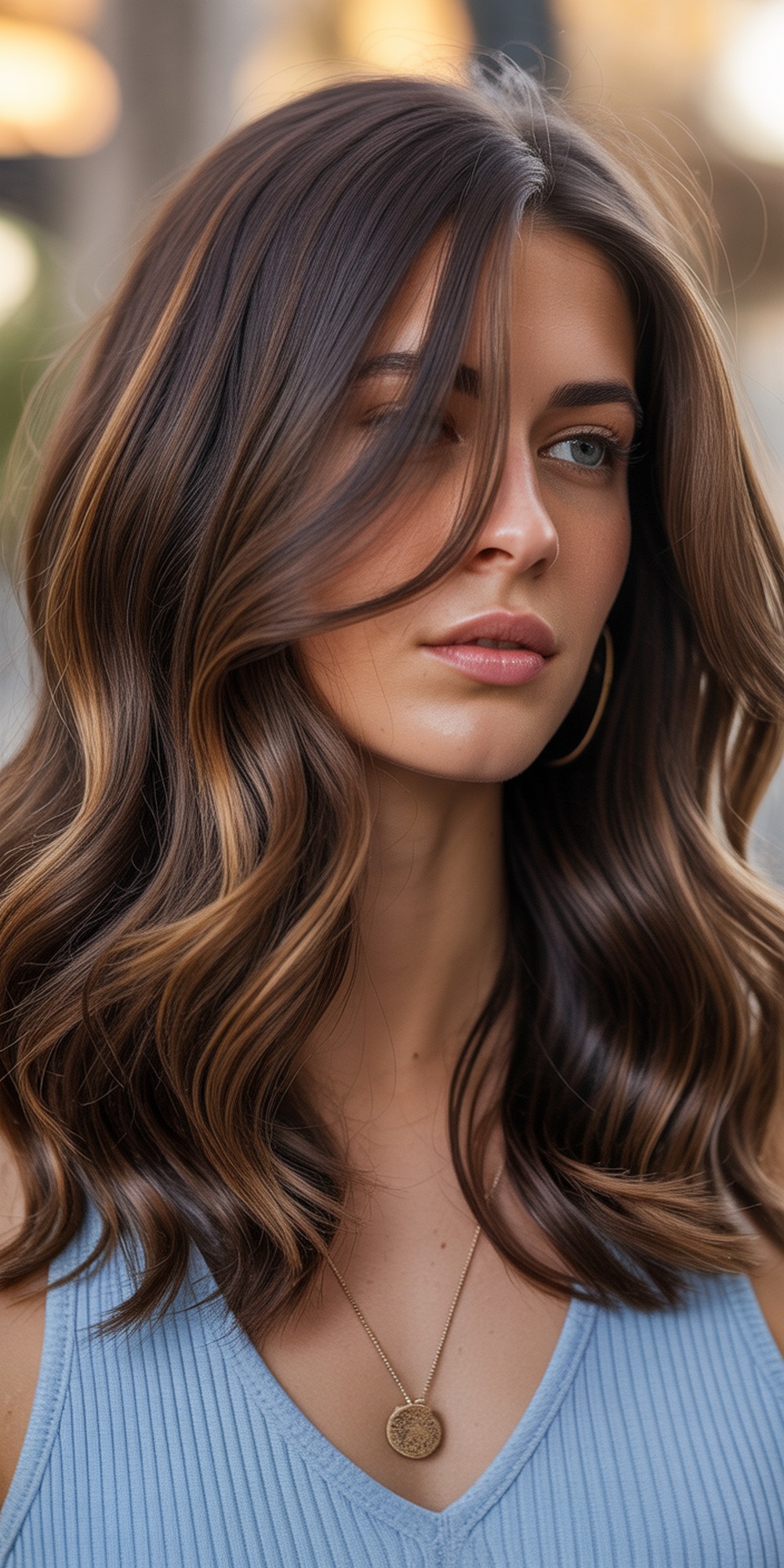 Dimensional Brunette with Bronze Highlights