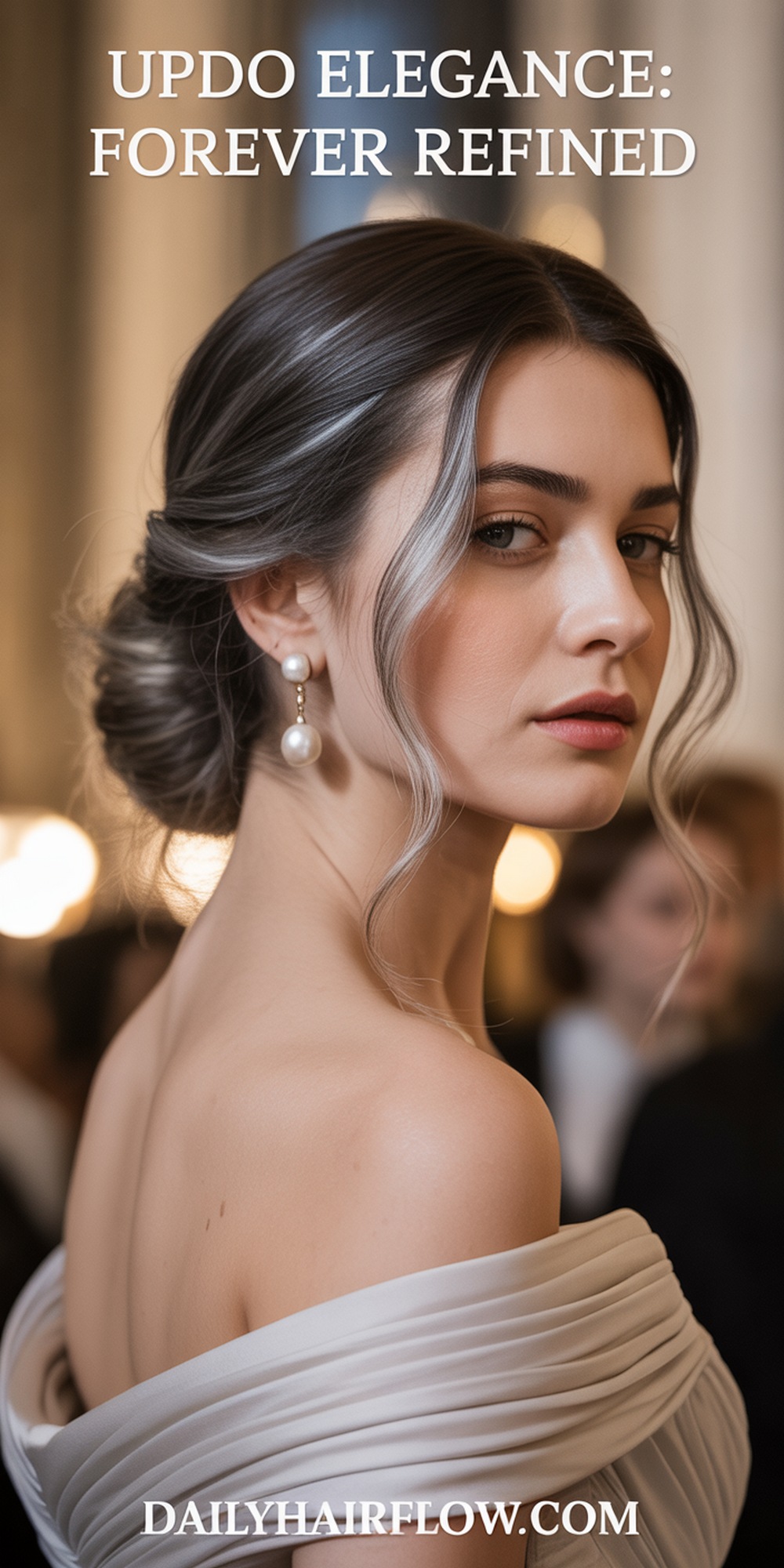 Elegant Updo with Soft Tendrils