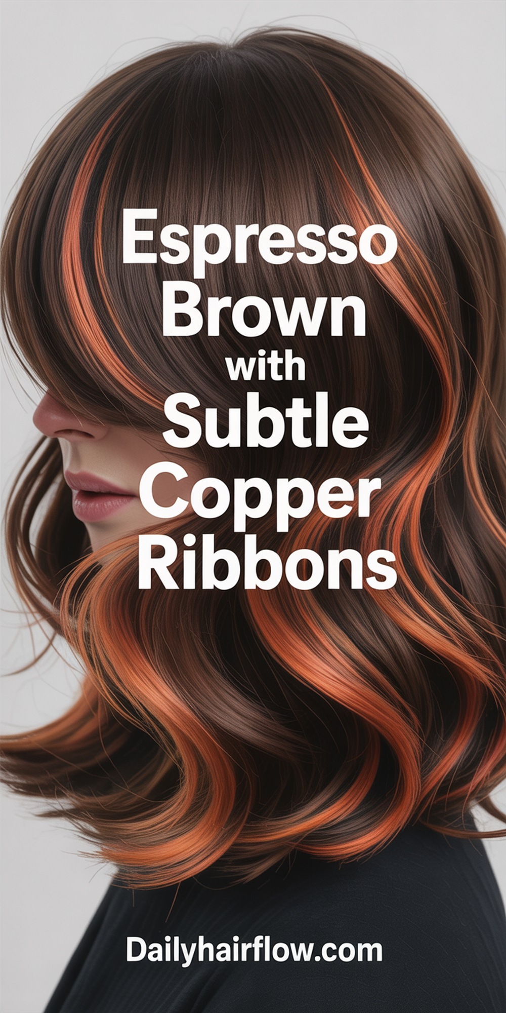 Espresso Brown with Subtle Copper Ribbons