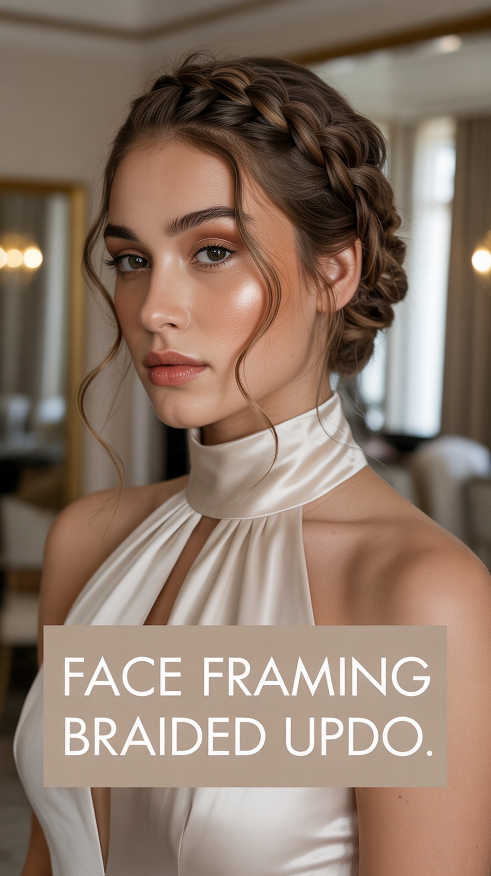 Face Framing Braided Updo