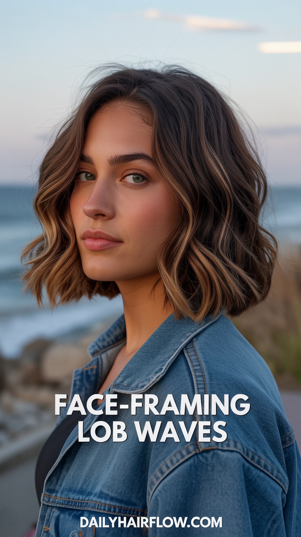Face‑Framing Lob‑Length Bob