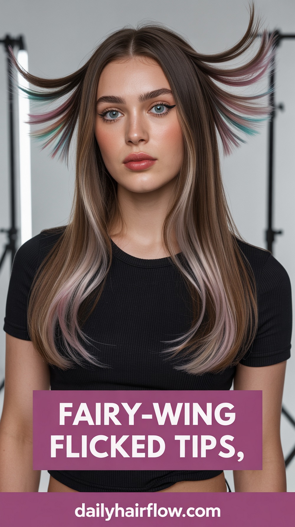 Fairy‑Wing Flicked Tips