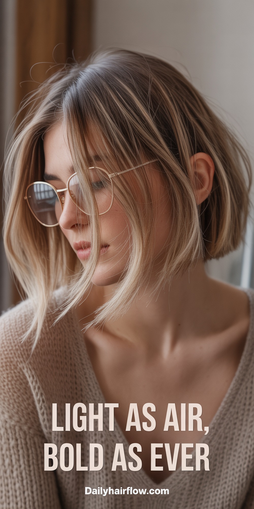 Feathered Cut with Subtle Highlights