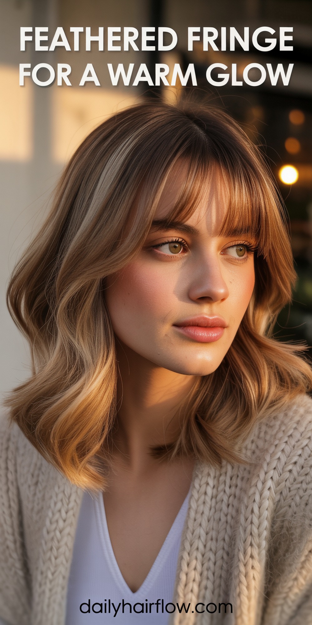 Feathered Fringe for a Warm Glow