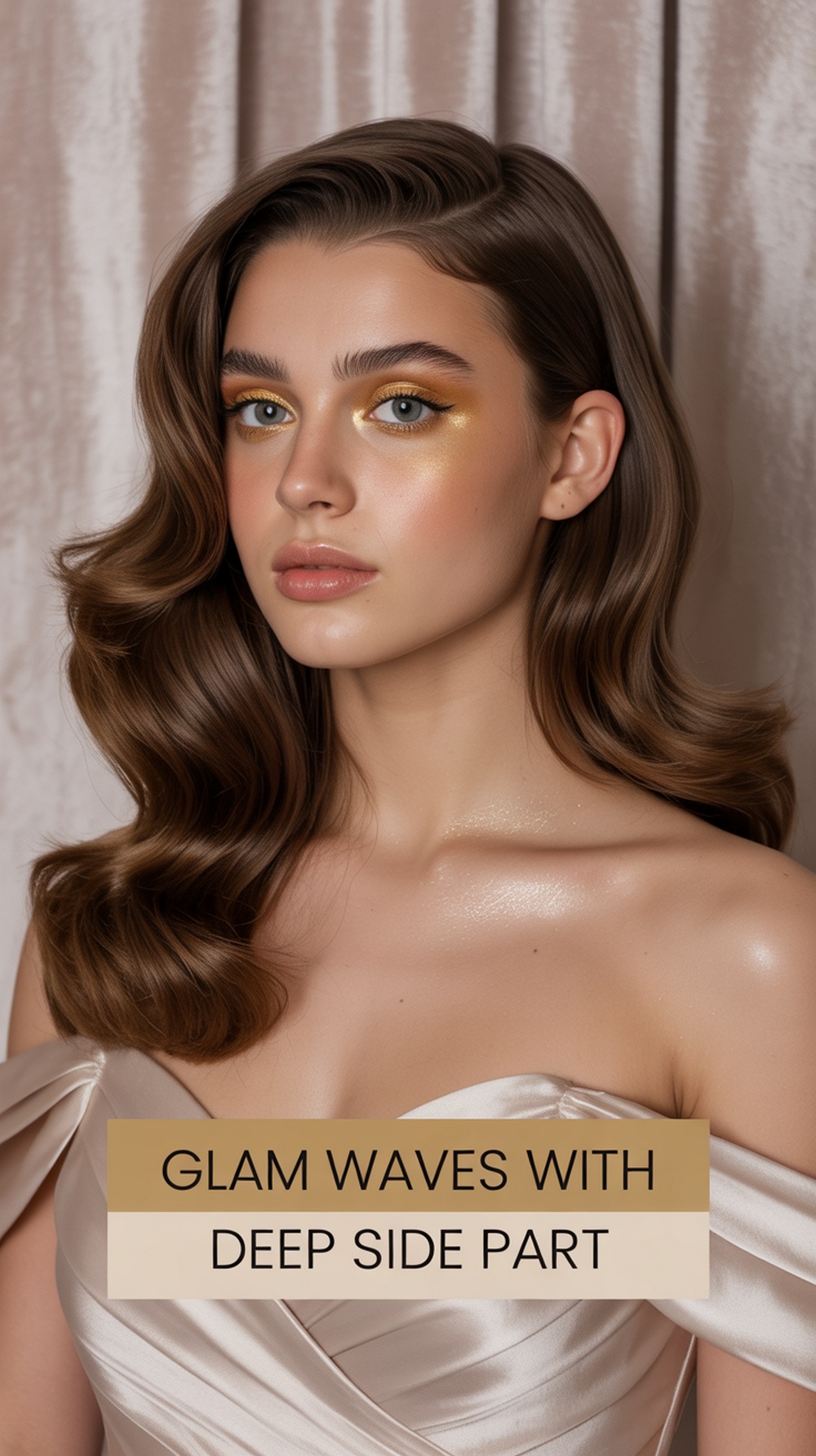 Glam Waves with Deep Side Part