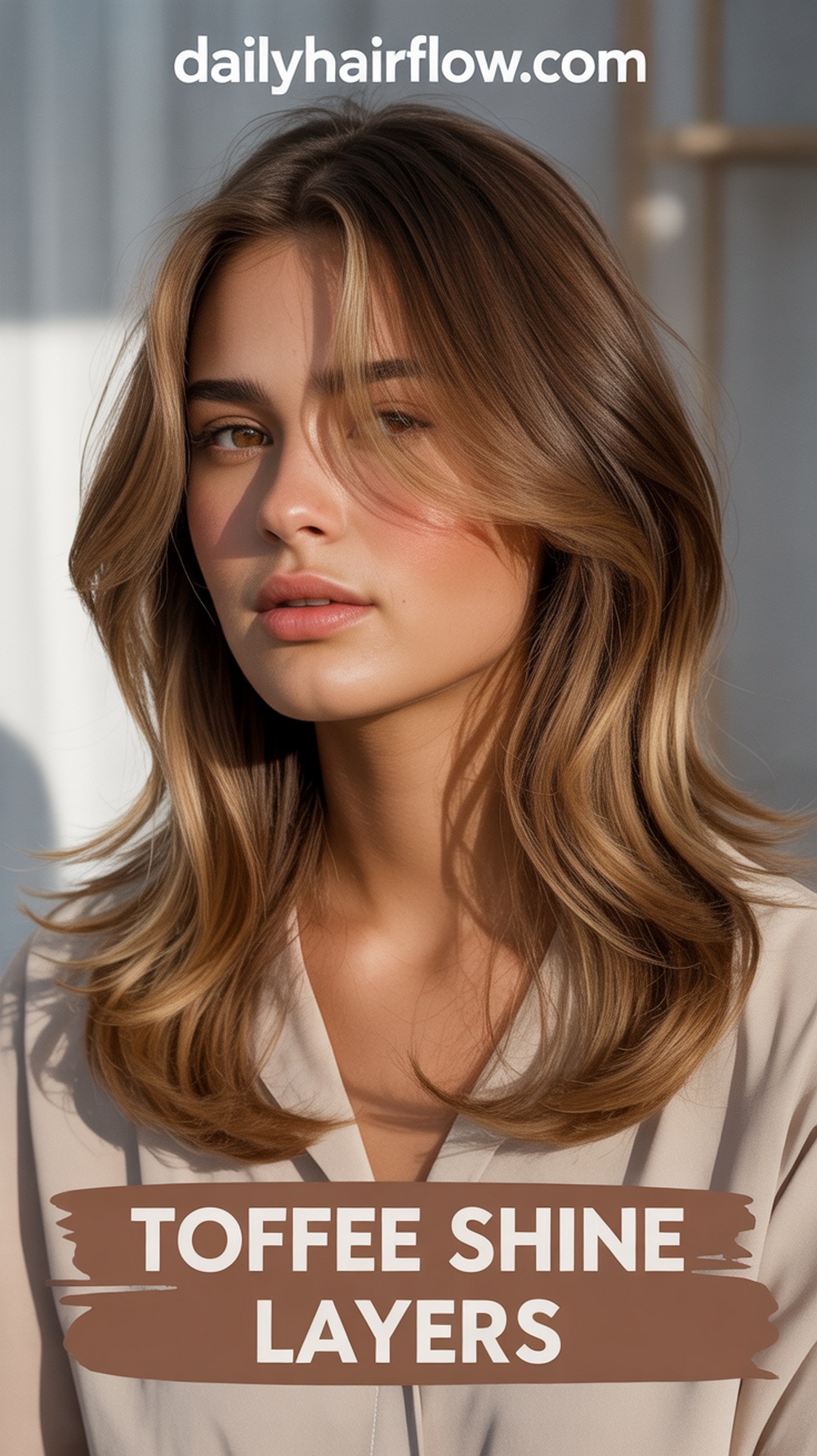 Glossy Toffee Bronde Layers