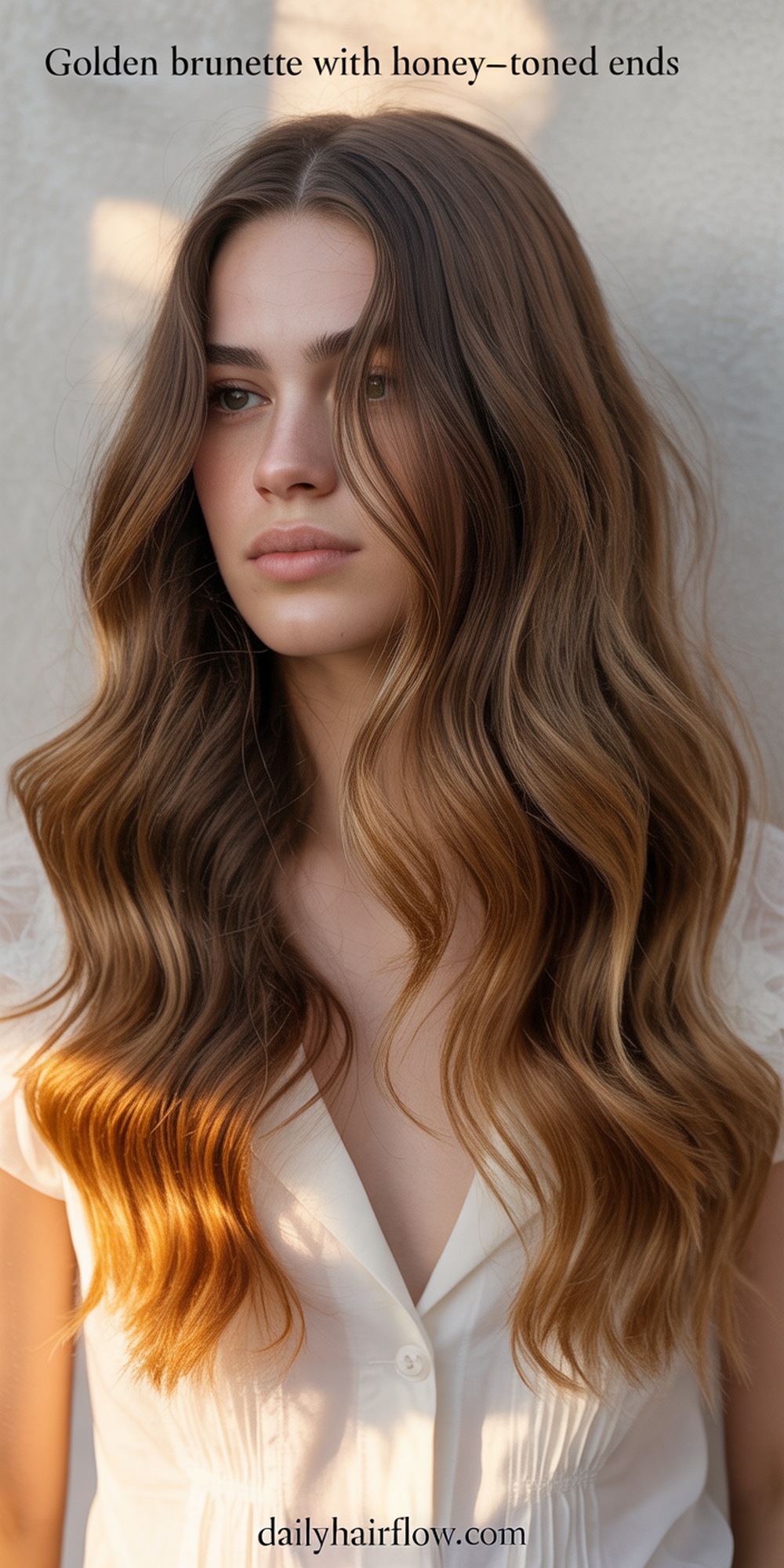 Golden Brunette with Honey Toned Ends