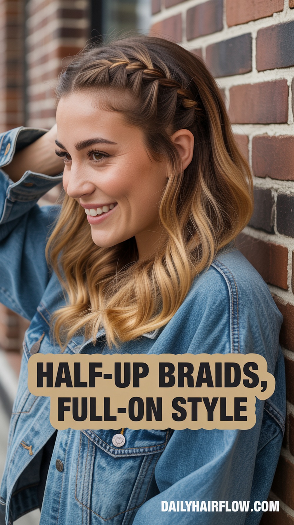 Half Up Dutch Pigtails for a Playful Twist