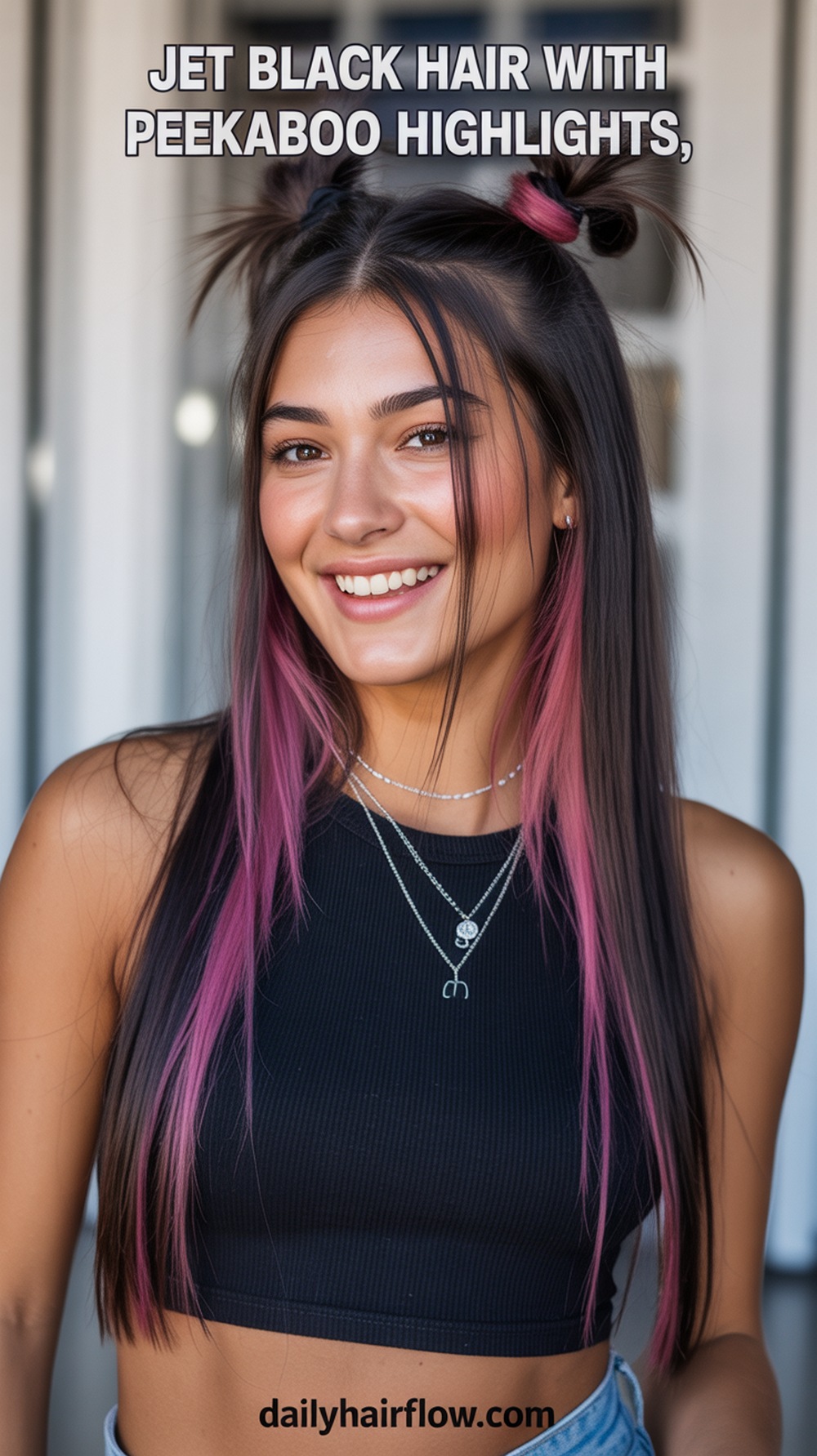Jet Black with Peekaboo Highlights