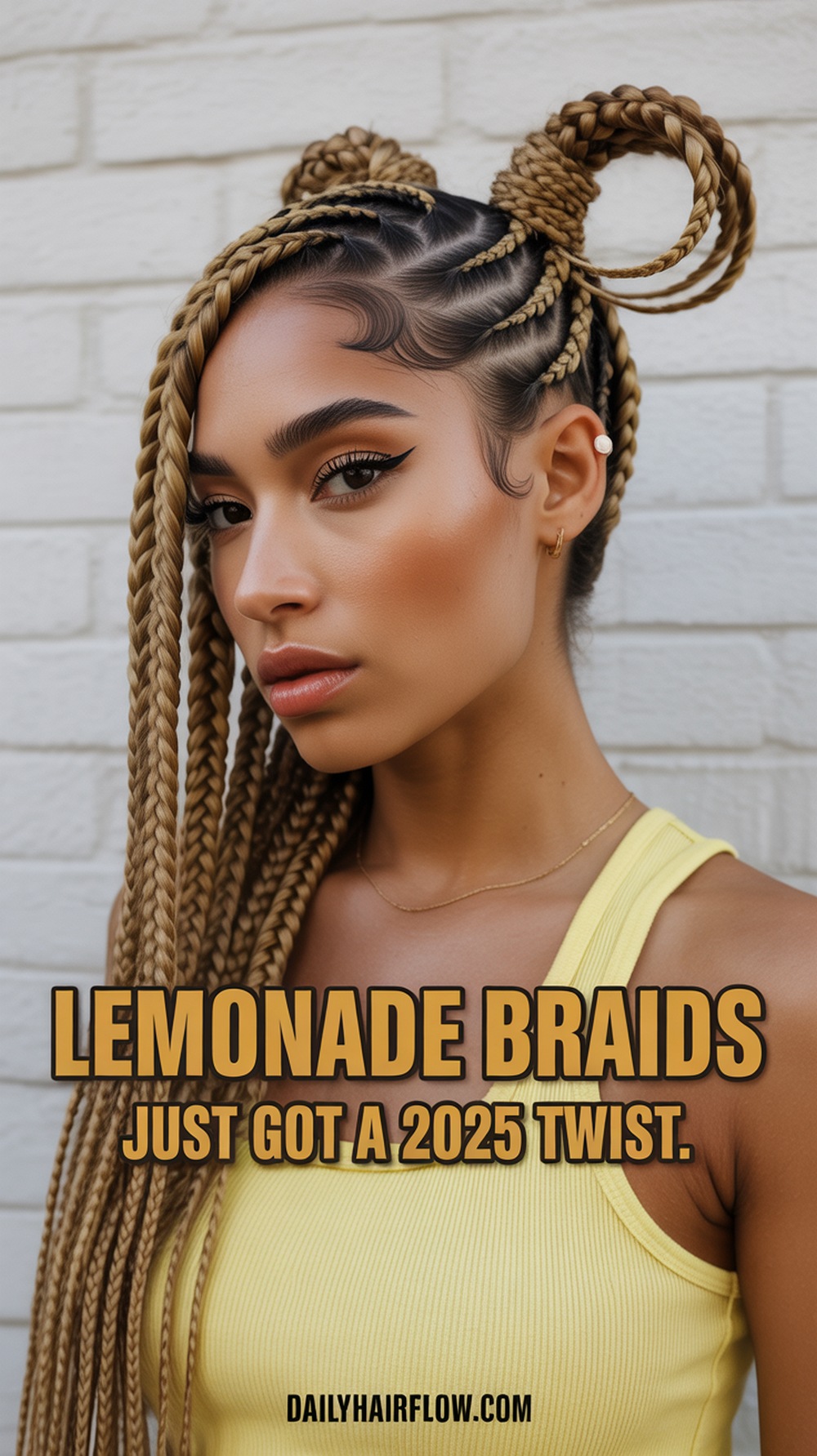 Lemonade Braids to Space Buns