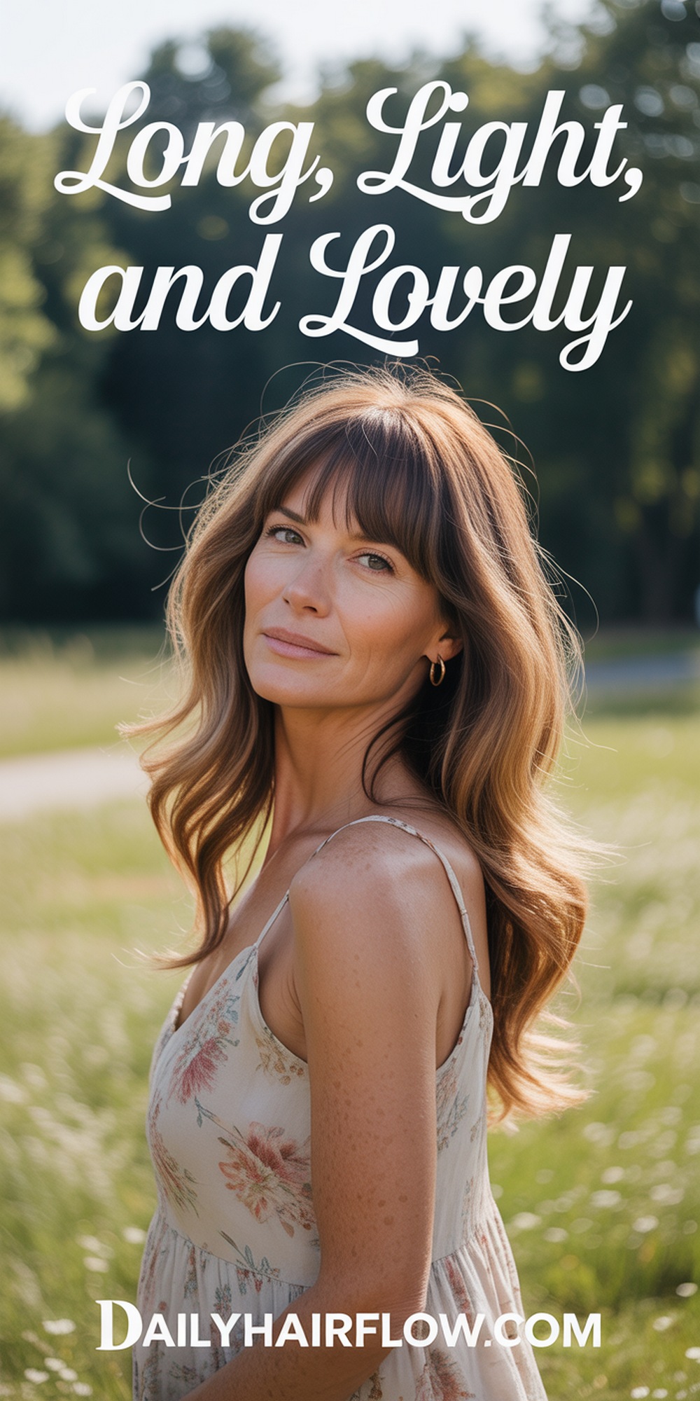 Long Layers with Wispy Bangs