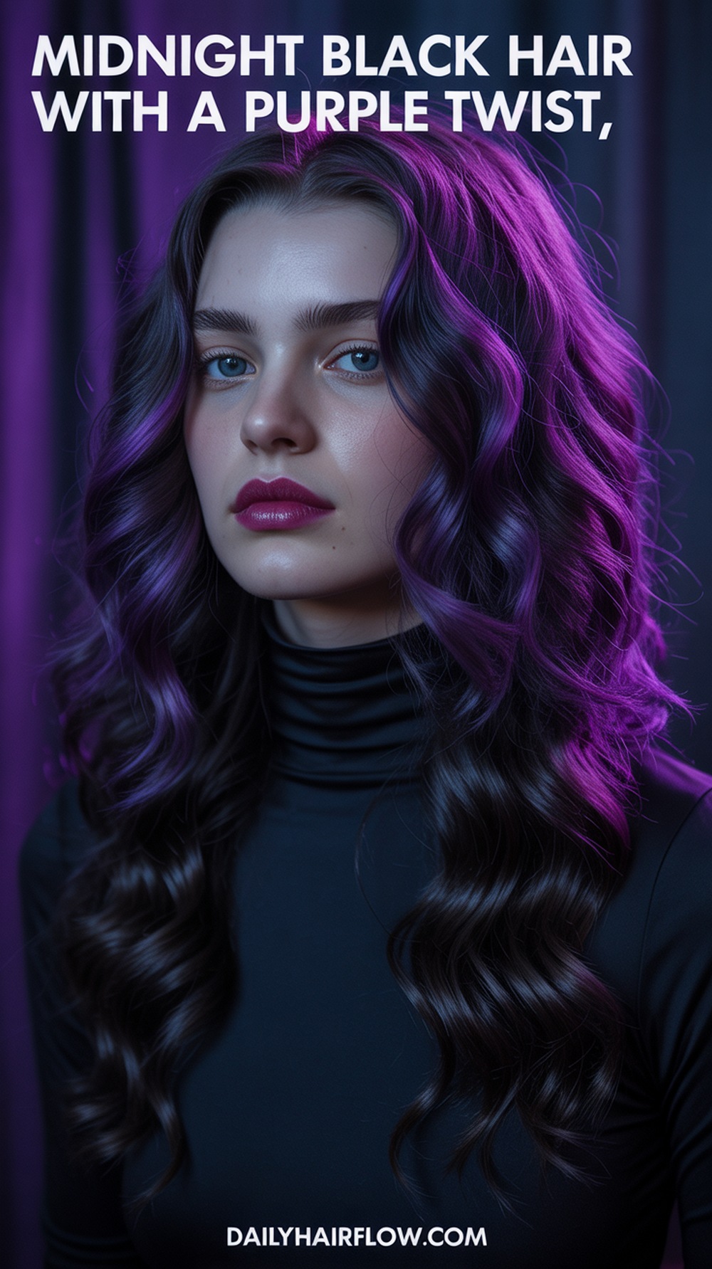 Midnight Black with Purple Tint