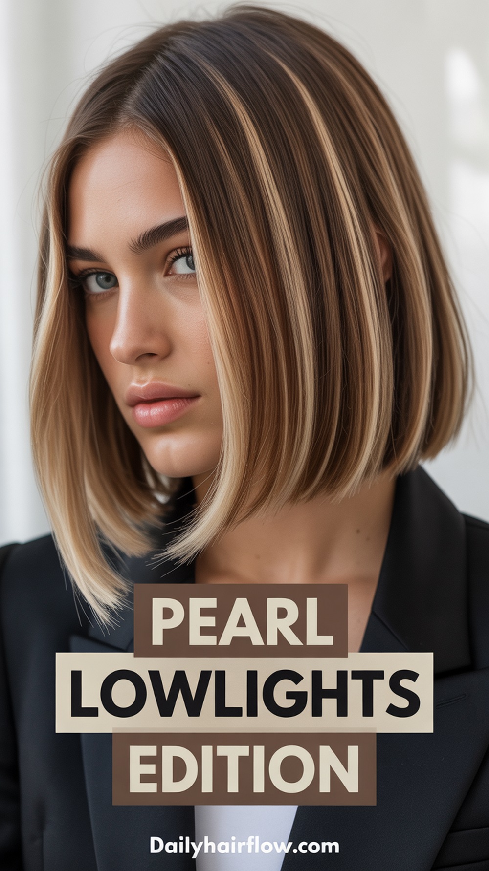 Muted Teddy Bronde with Cool Pearl Lowlights