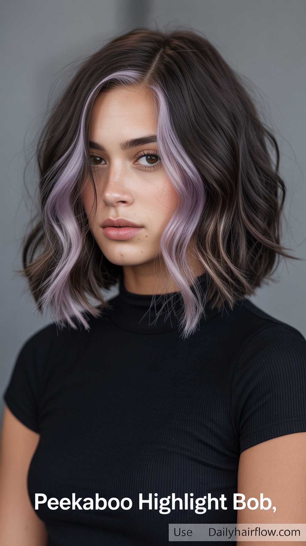 Peekaboo‑Highlight Bob