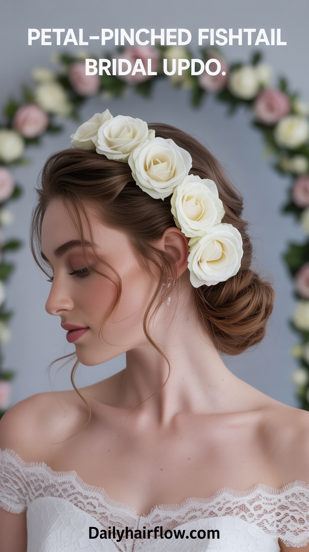 Petal‑Pinached Fishtail Updo